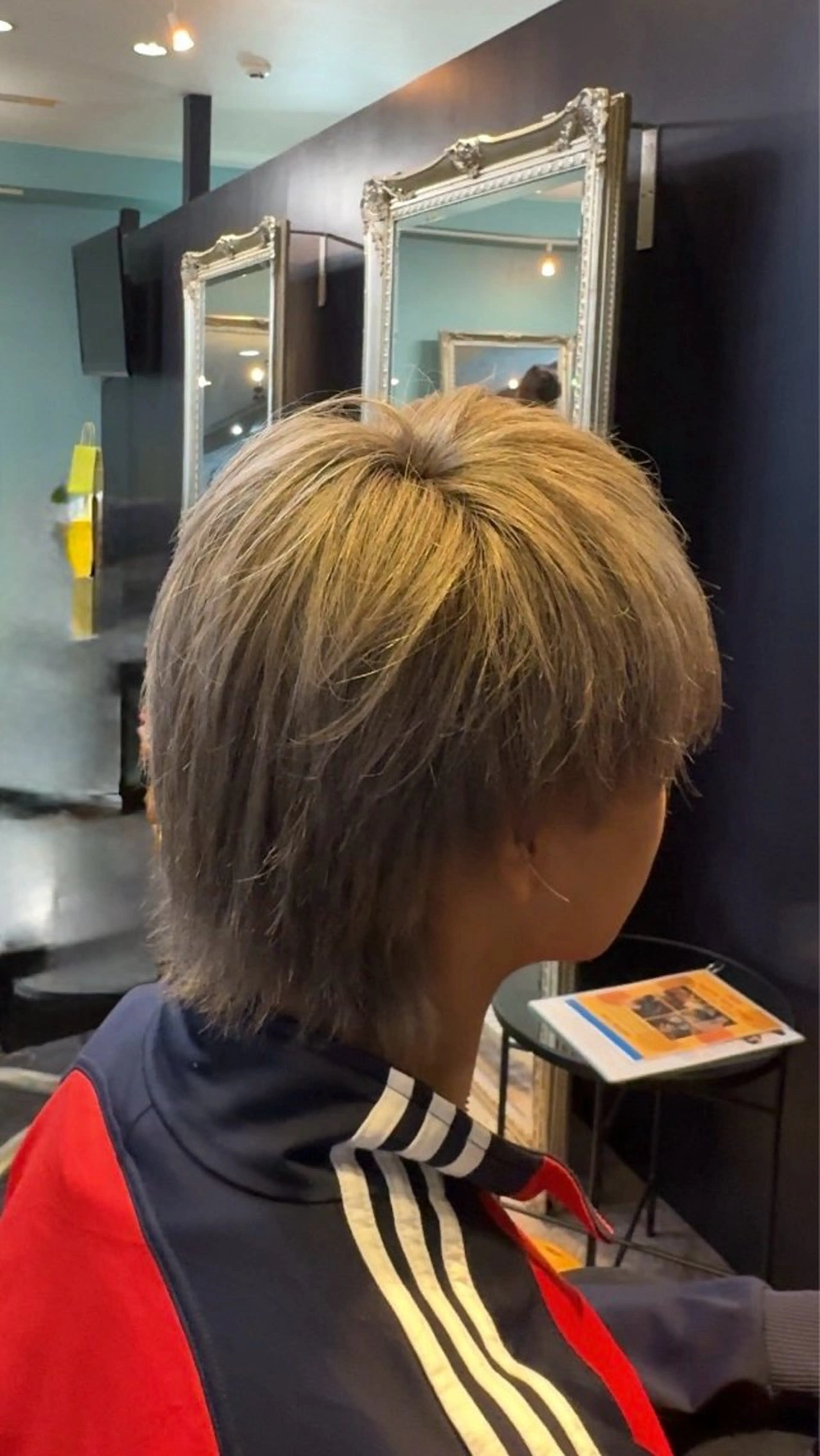 ミディアム カラー メンズ メンズブリーチ ブリーチ ヘアカラー 店長 ハイトーン× 髪質改善/舘野 涼太のヘアスタイル