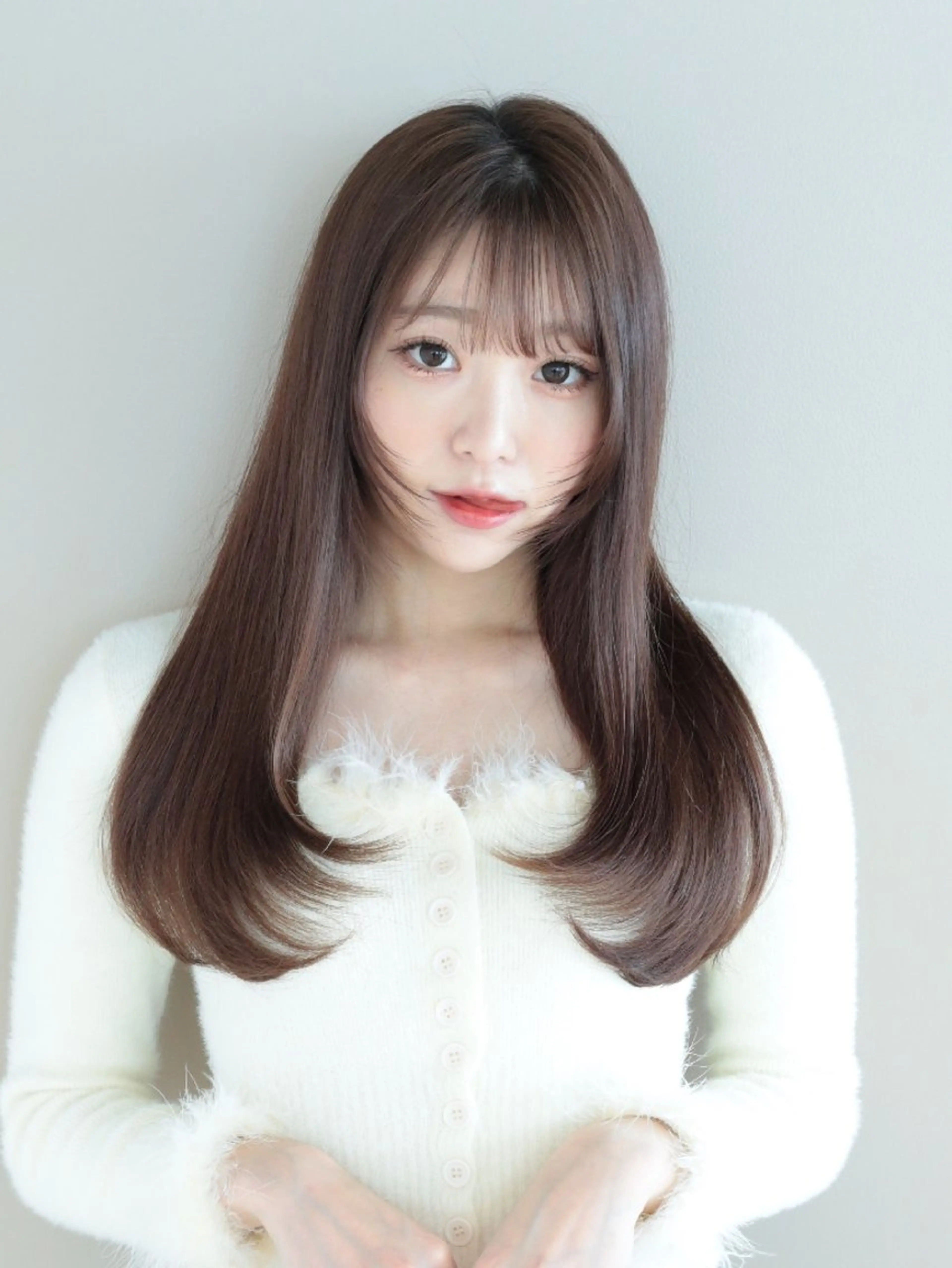 ロング カット ヘアカラー トリートメント Nanako。/韓国 ハッシュカットのヘアスタイル