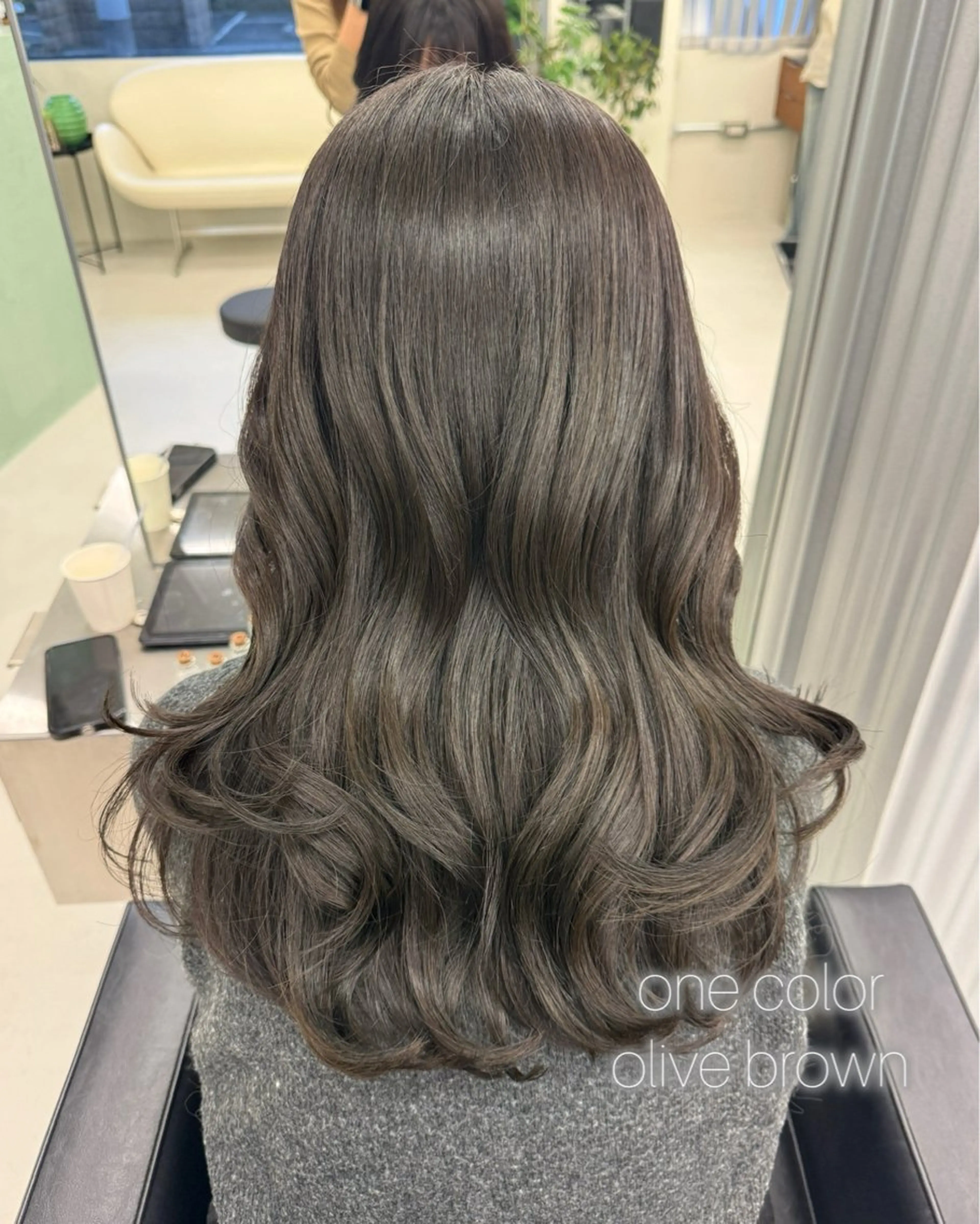 ロング カラー カット ヘアカラー トリートメント 表参道🌿赤み消し カラー/チナツのヘアスタイル
