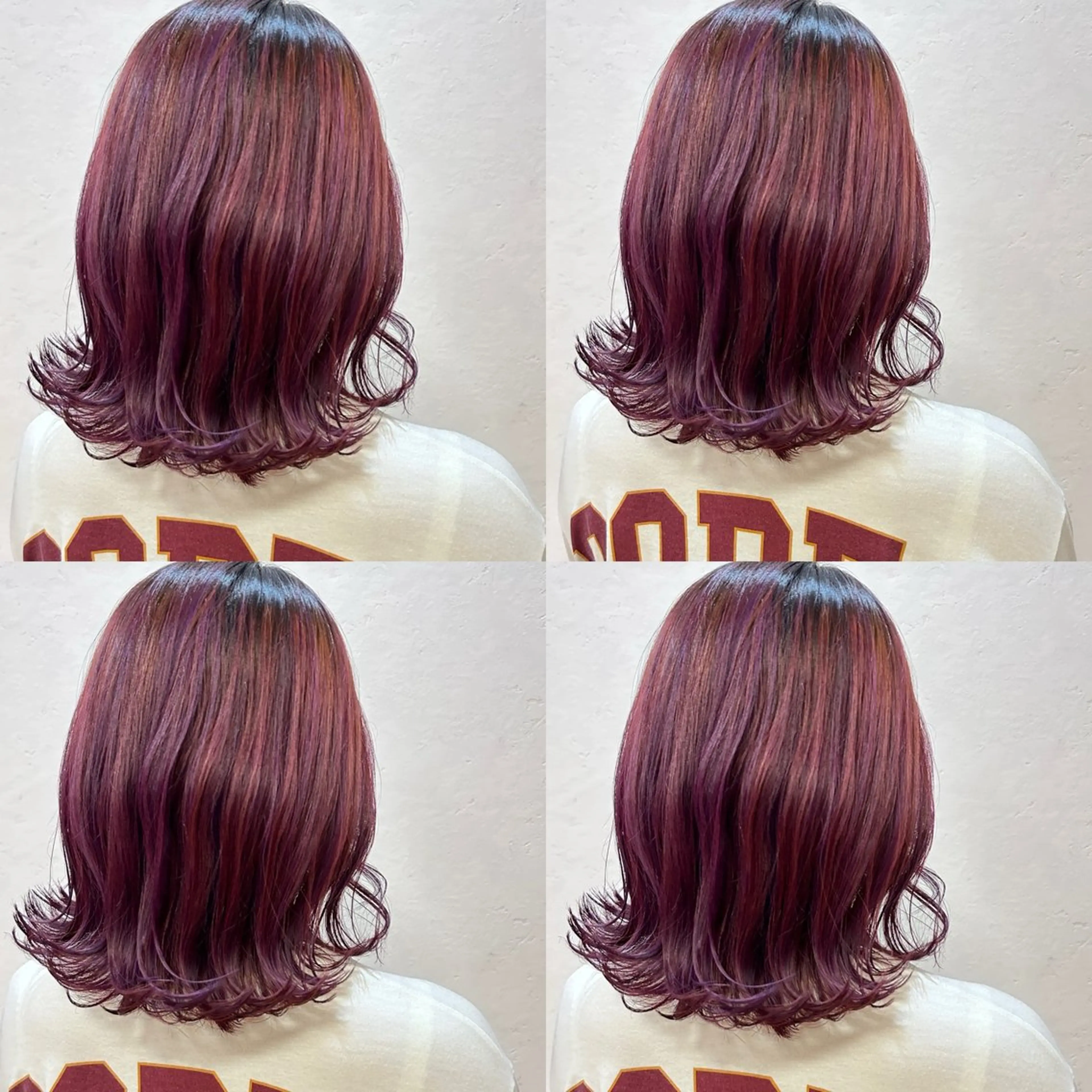 ミディアム 河口 友里のヘアスタイル