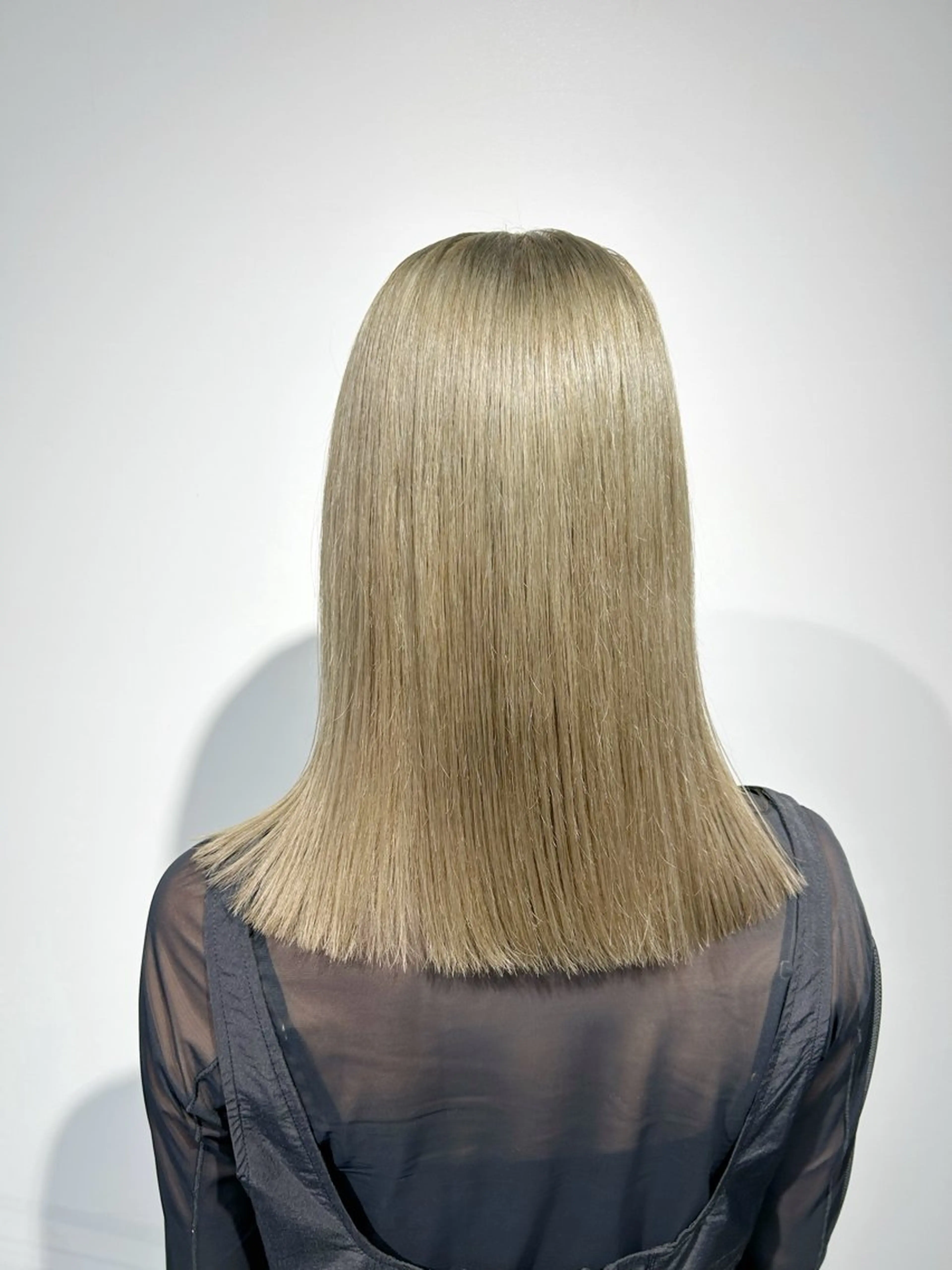 ミディアム ヘアカラー カラーアンドケアリタ kitamuuuのヘアスタイル