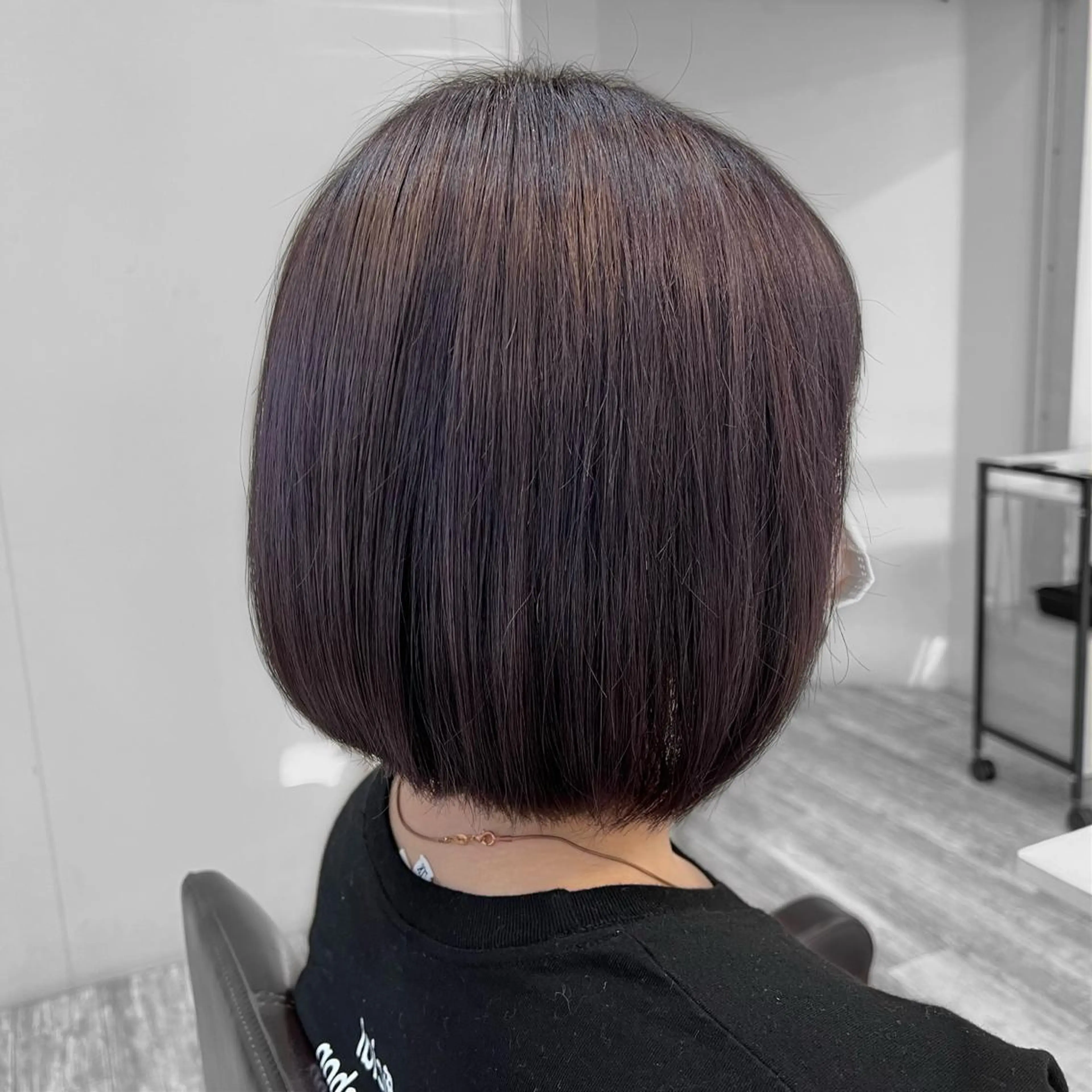 ミディアム ピンクラベンダー 鈴木遥幾 艶髪特化美容師のヘアスタイル