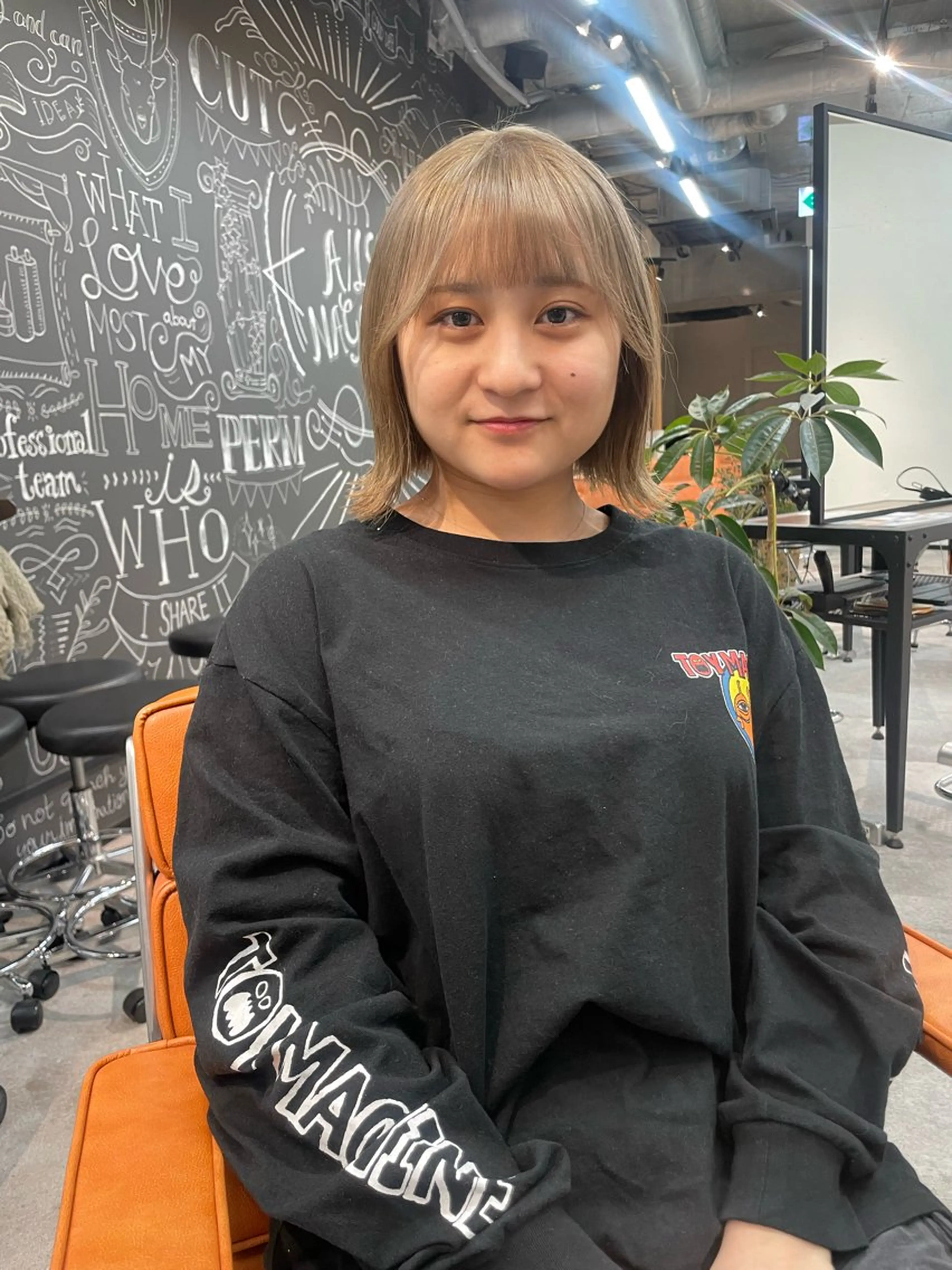 ショート ボブ 似合わせカット 外ハネヘア ヘアカラー 久保田 千尋のヘアスタイル