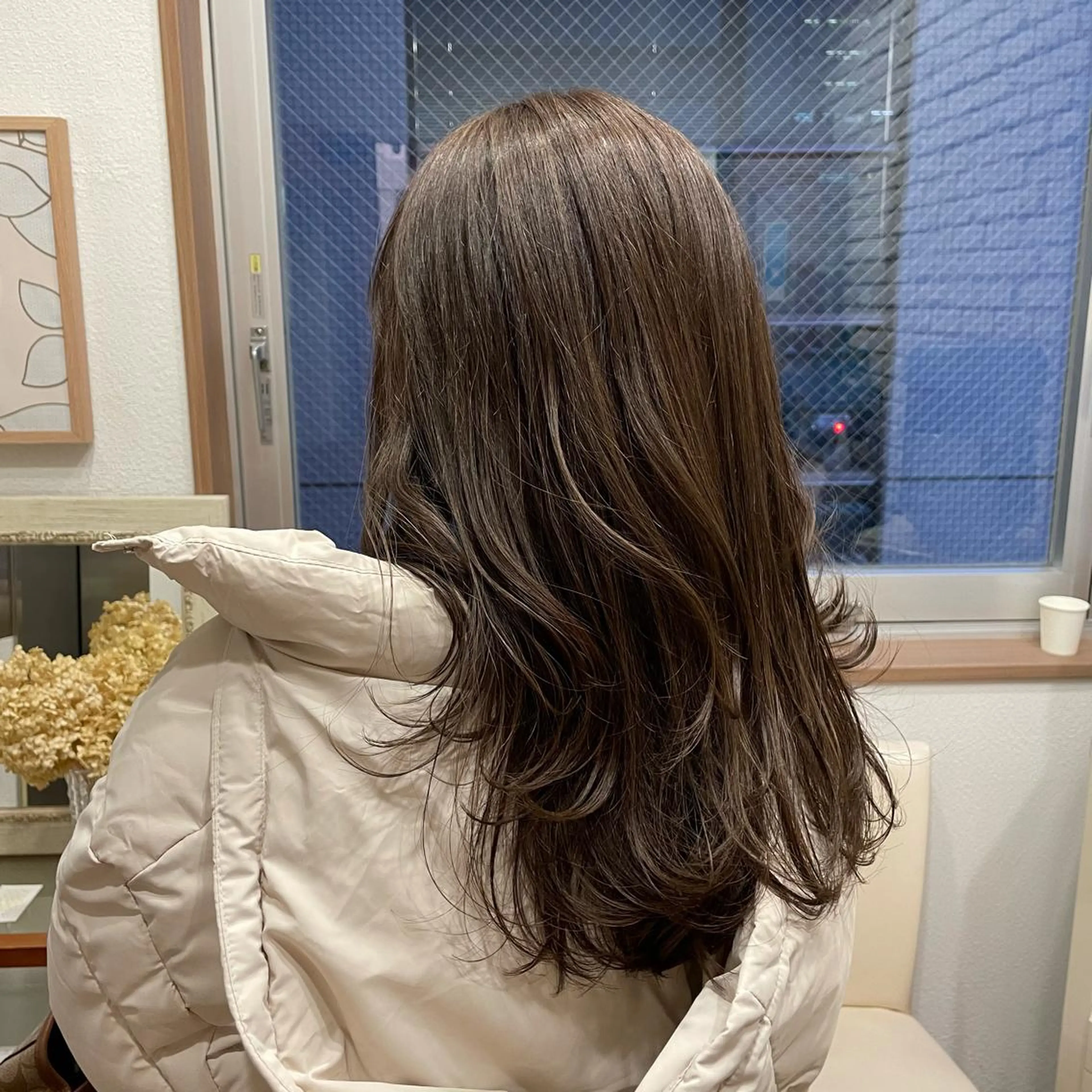 セミロング 渡辺俊介 暗髪カラー /美髪矯正/髪質改善のヘアスタイル