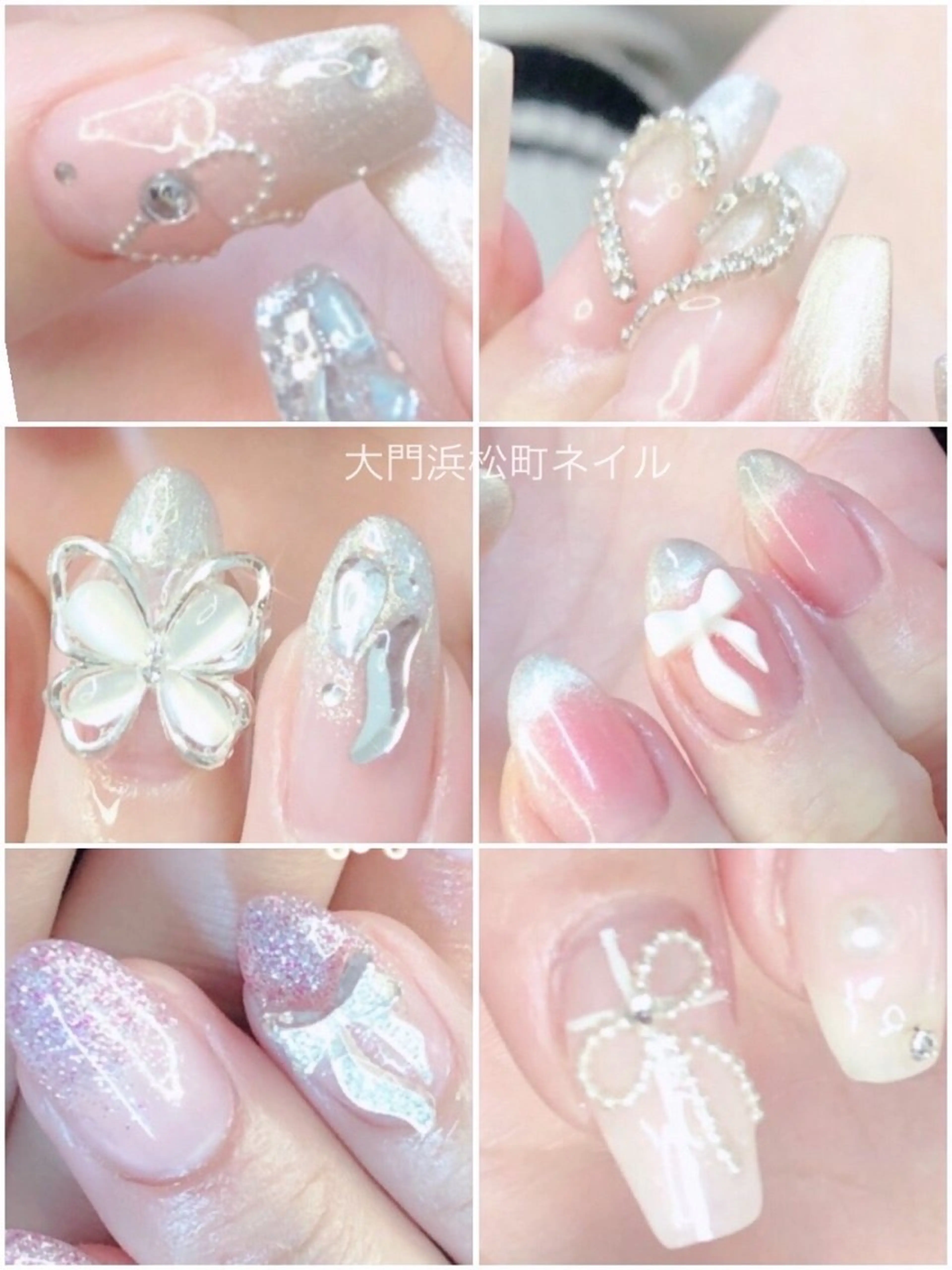 季節ネイル💎 割引券のご利用/リピート様定額ネイル/お任せデザイン🪞ミラーアート💓持ち込みパーツの写真