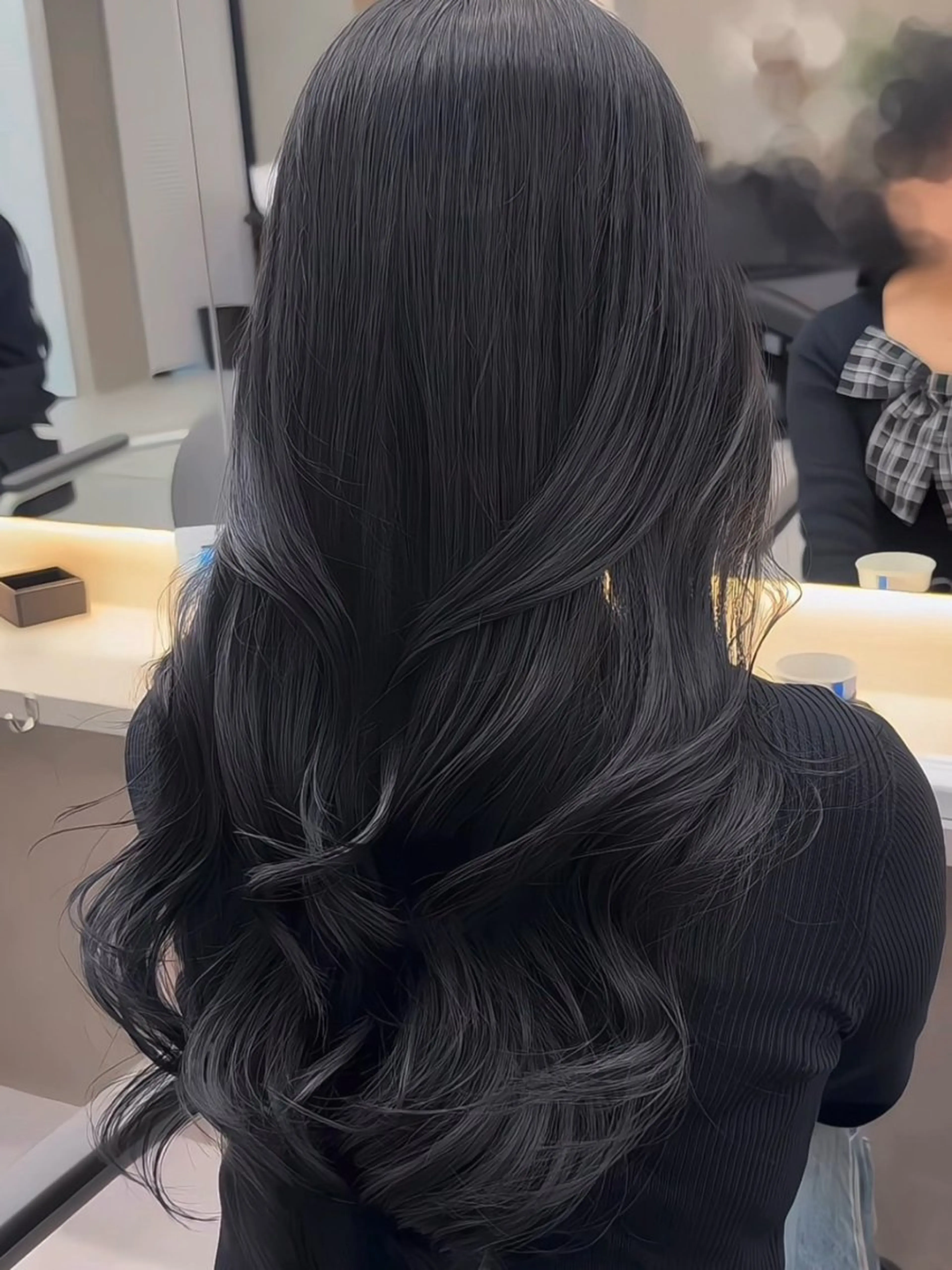 ロング カラー アッシュ ブリーチ 透明感カラー ダブルカラー グレージュ カット ヘアカラー トリートメント 髪質改善カラー🦋 レイヤー/ナカネのヘアスタイル