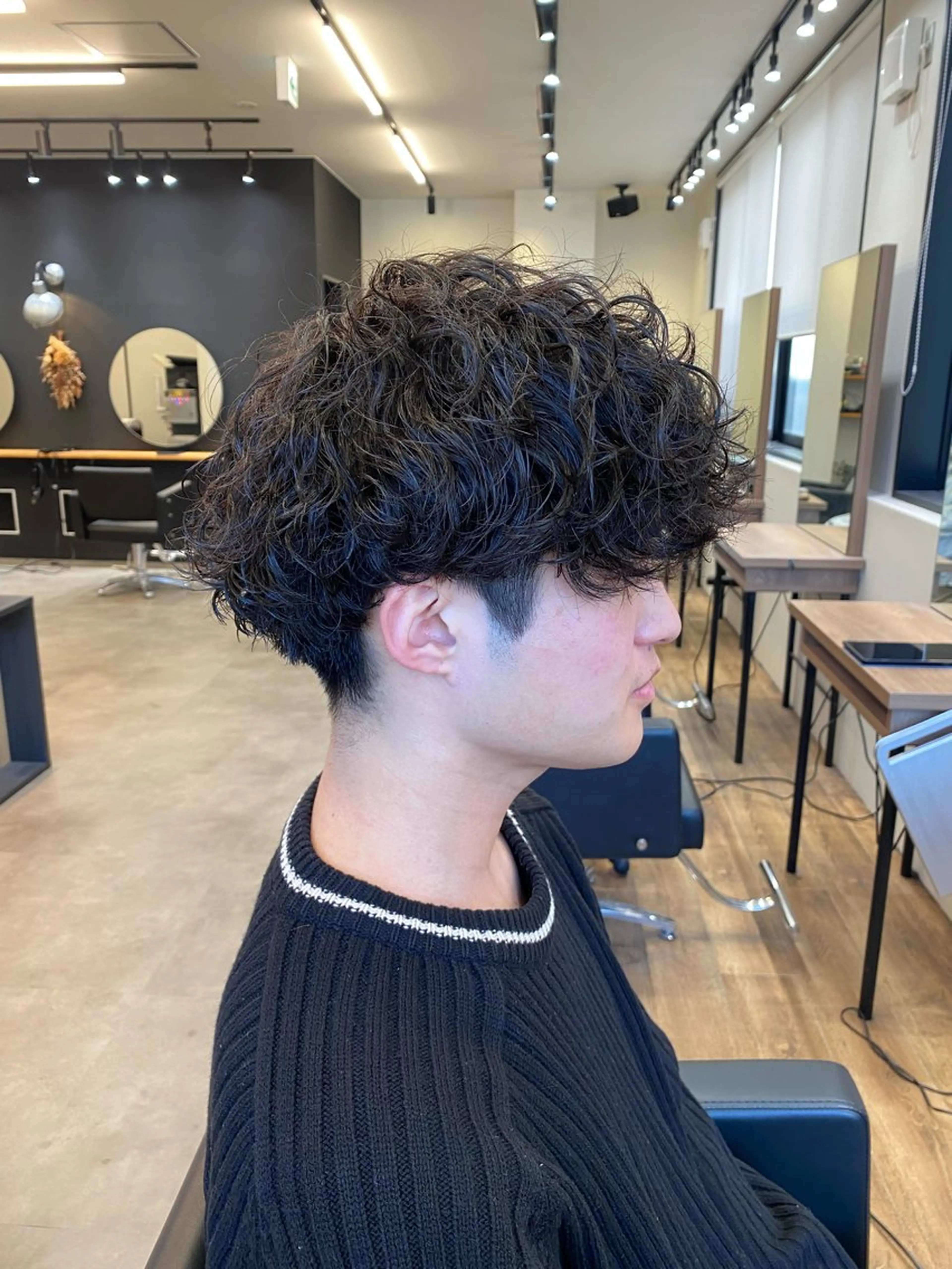 パーマ メンズ カット パーマ well高崎上大類町 /湯浅泳作のヘアスタイル