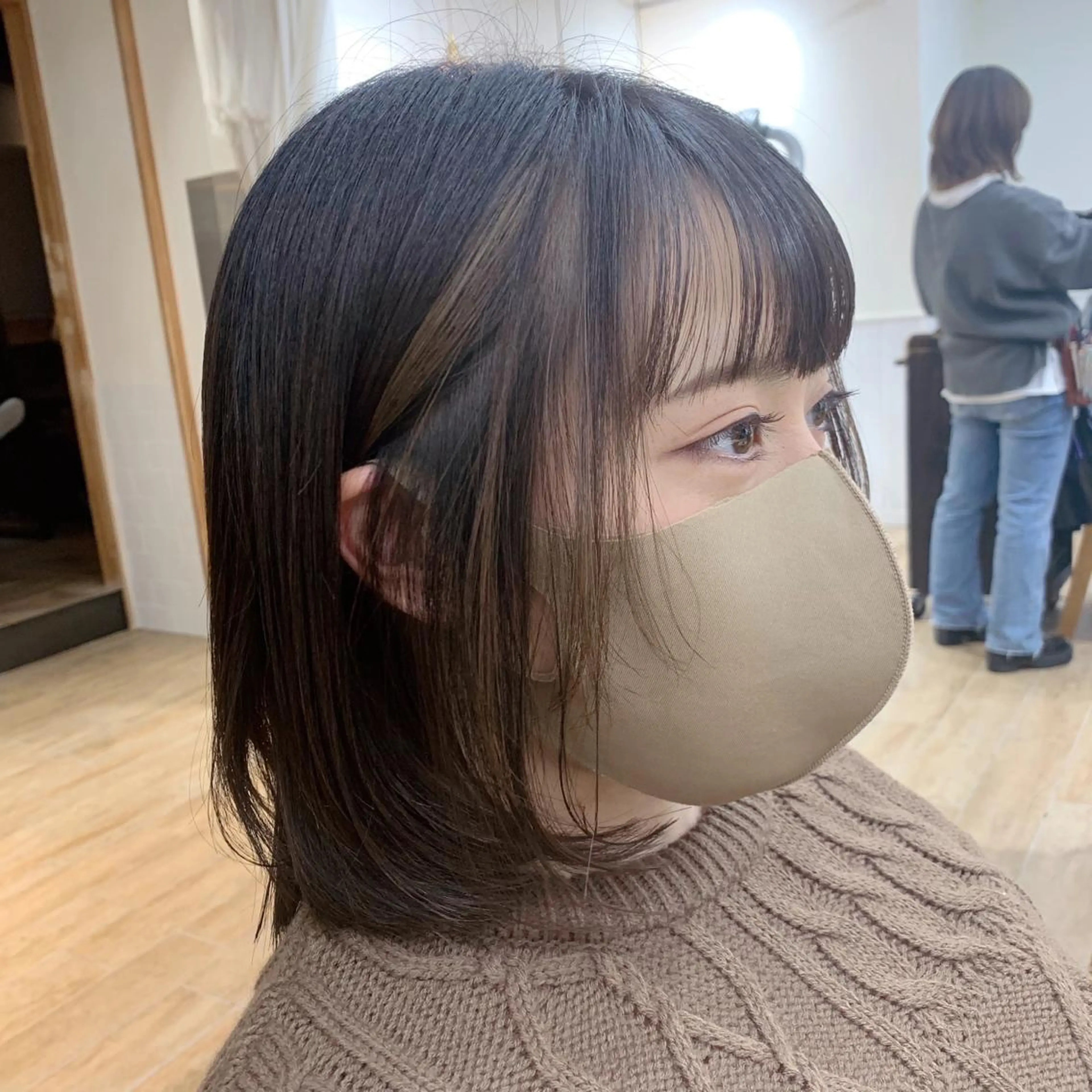 カラー ハイライトカラー レイヤーカット 🌿透け感カラーのヘアスタイル