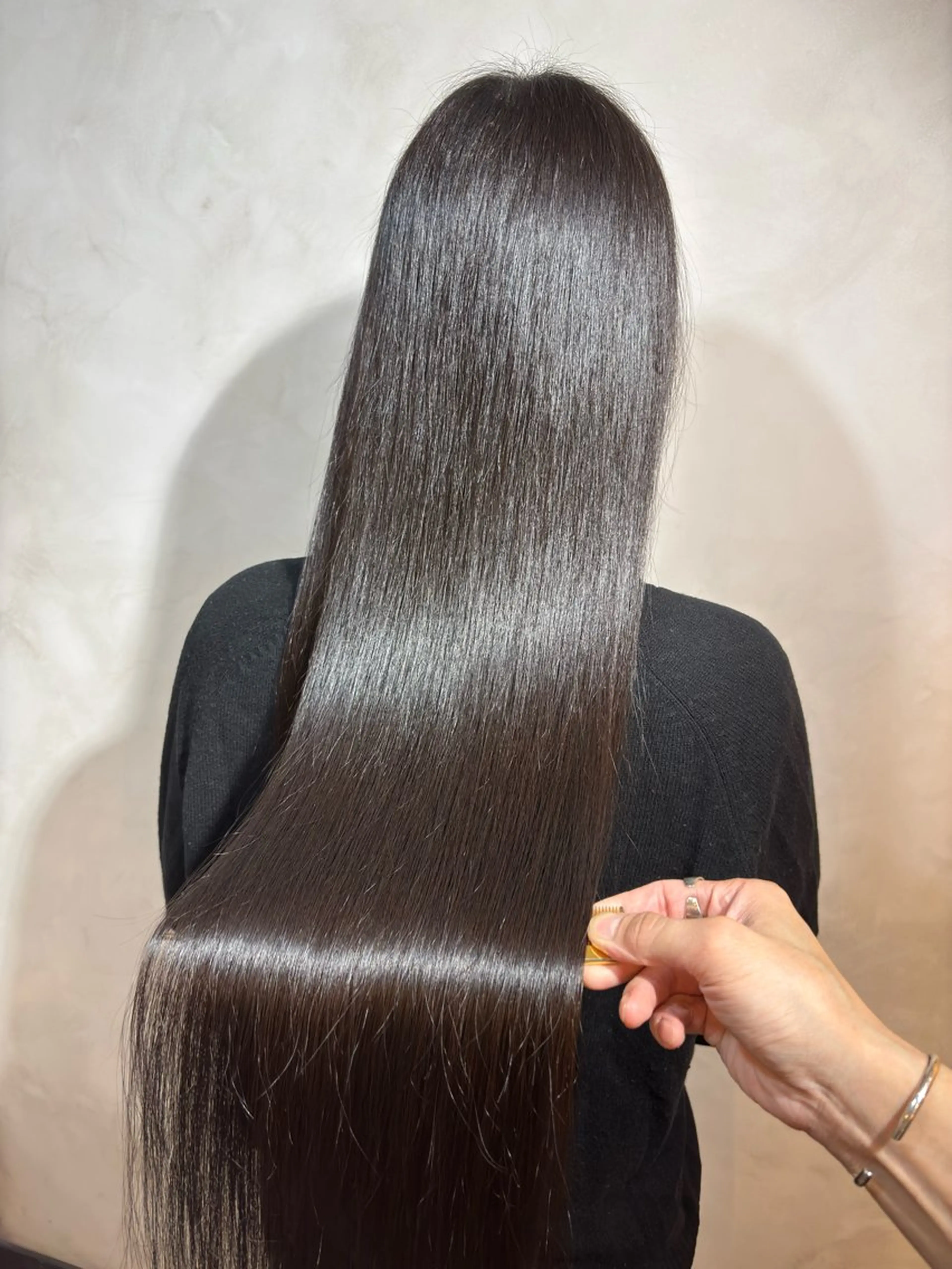 ロング 縮毛矯正 トリートメント ヘッドスパ ヘアセット 美髪矯正 🌈髪質改善 山下のヘアスタイル