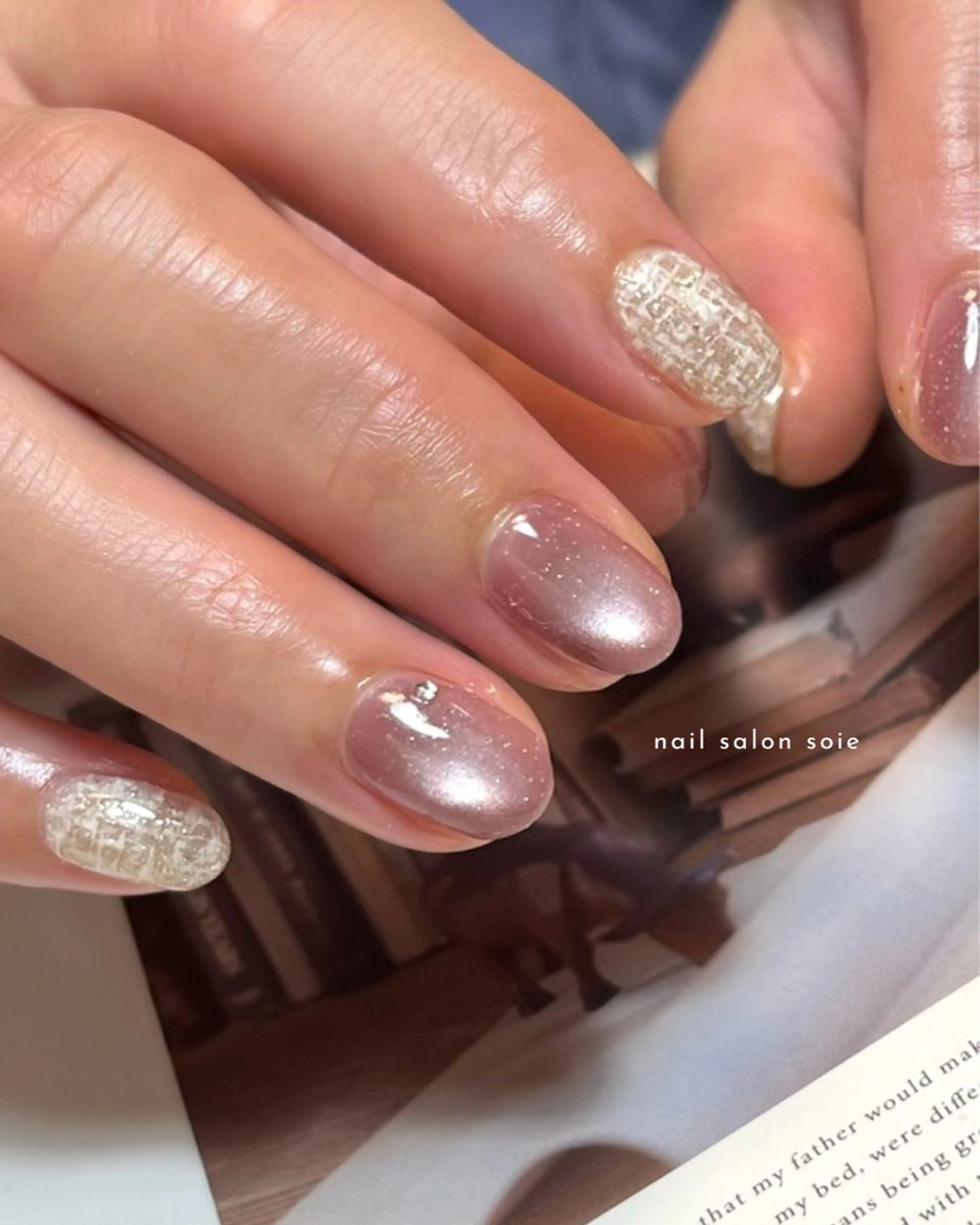 ネイル ツイードネイル soie nailのネイルデザイン