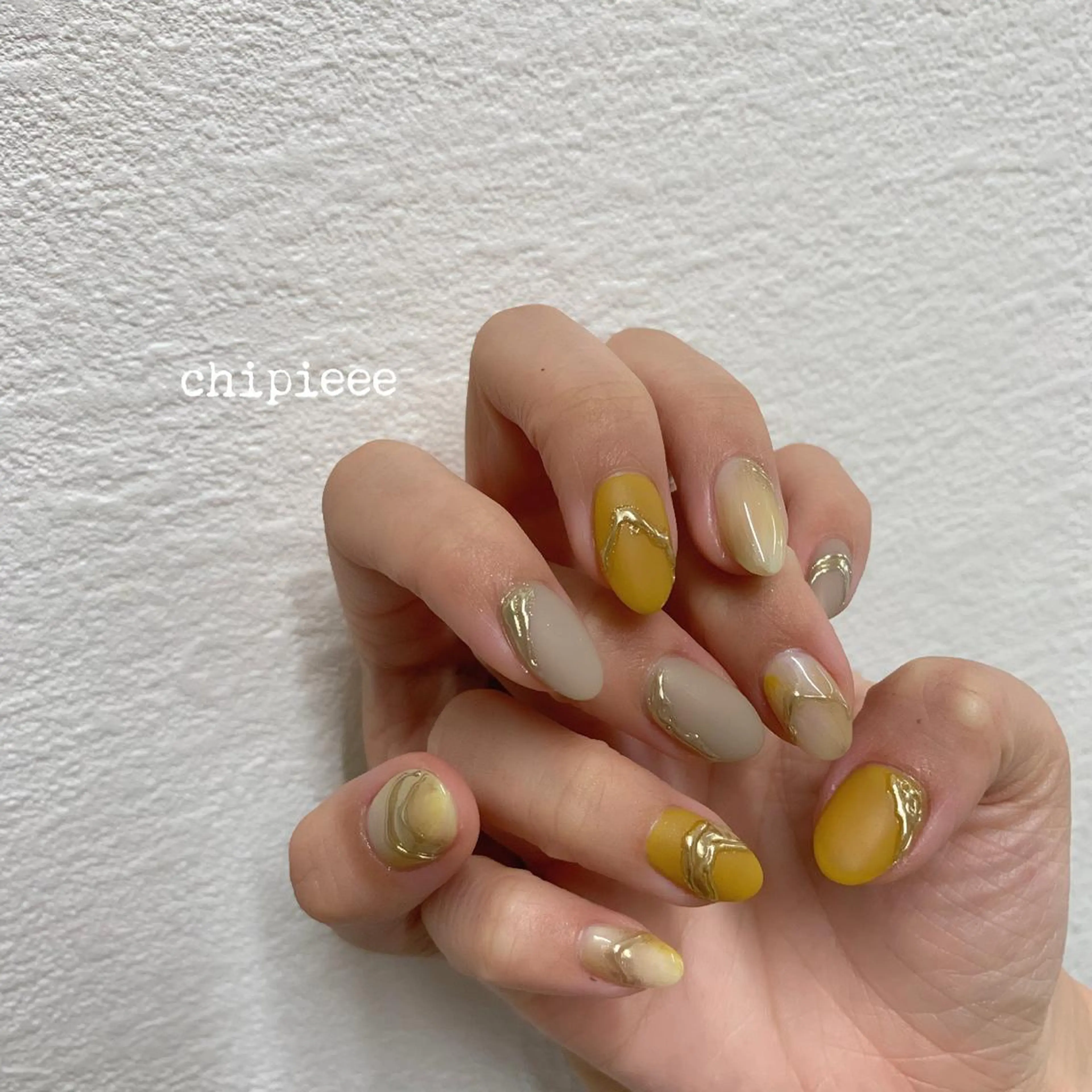 ネイル マットネイル ミラーネイル charme所属・. SHIORIのネイルデザイン