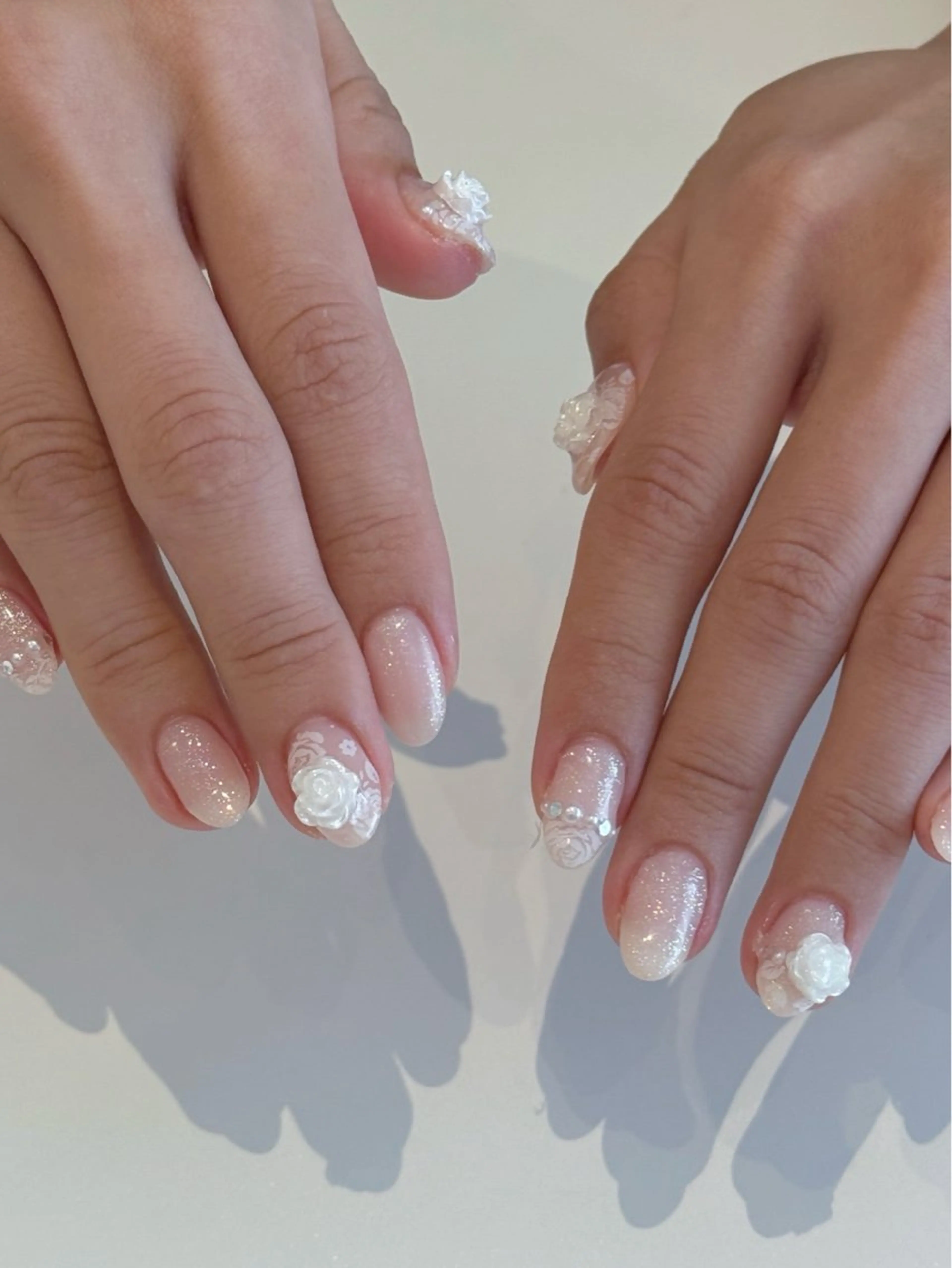 ネイル レース ハンドネイル melty 表参道 Yunaのネイルデザイン