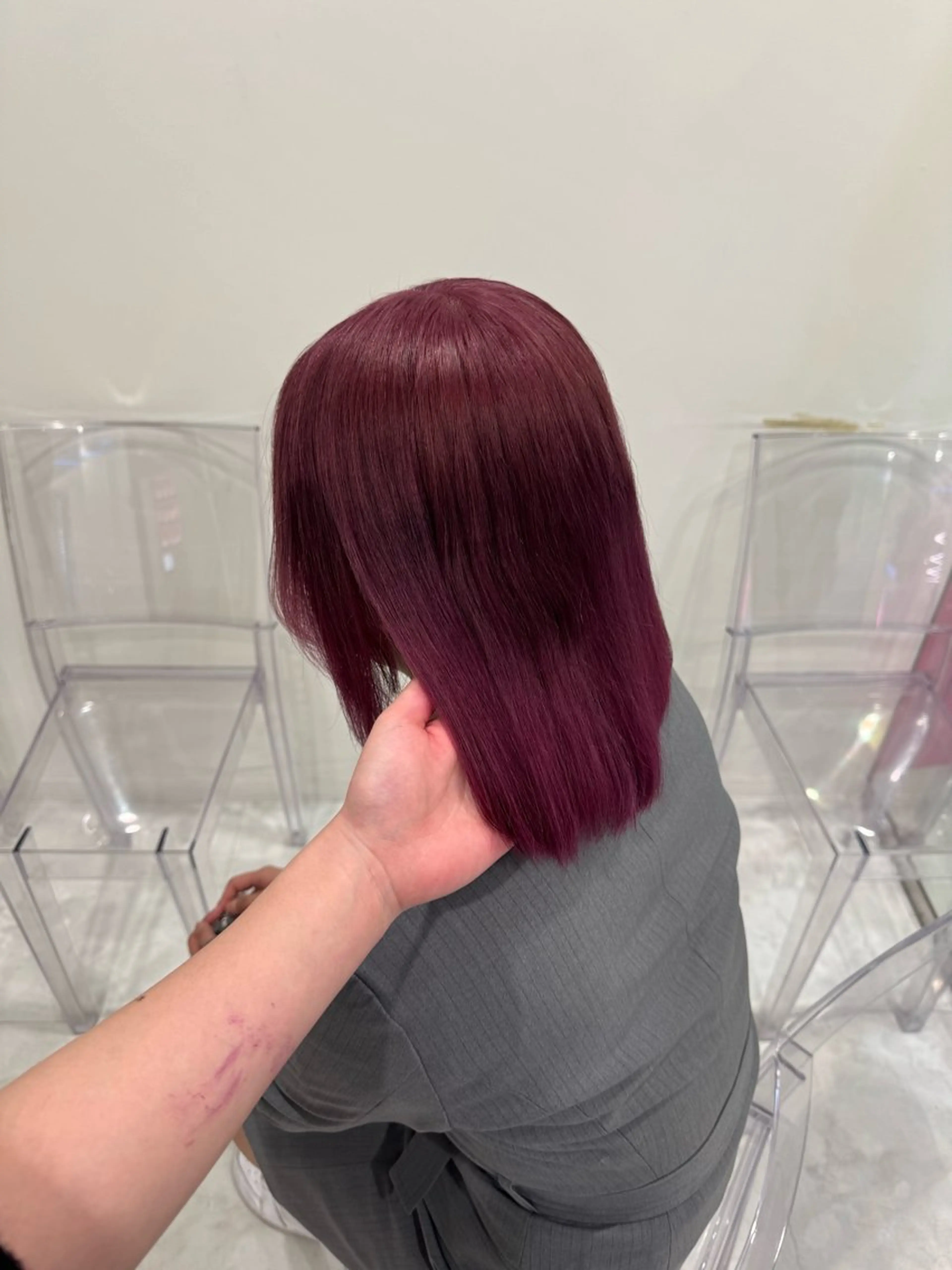 ミディアム カラー 韓国ワンホンヘア 🎀SHIONEのヘアスタイル