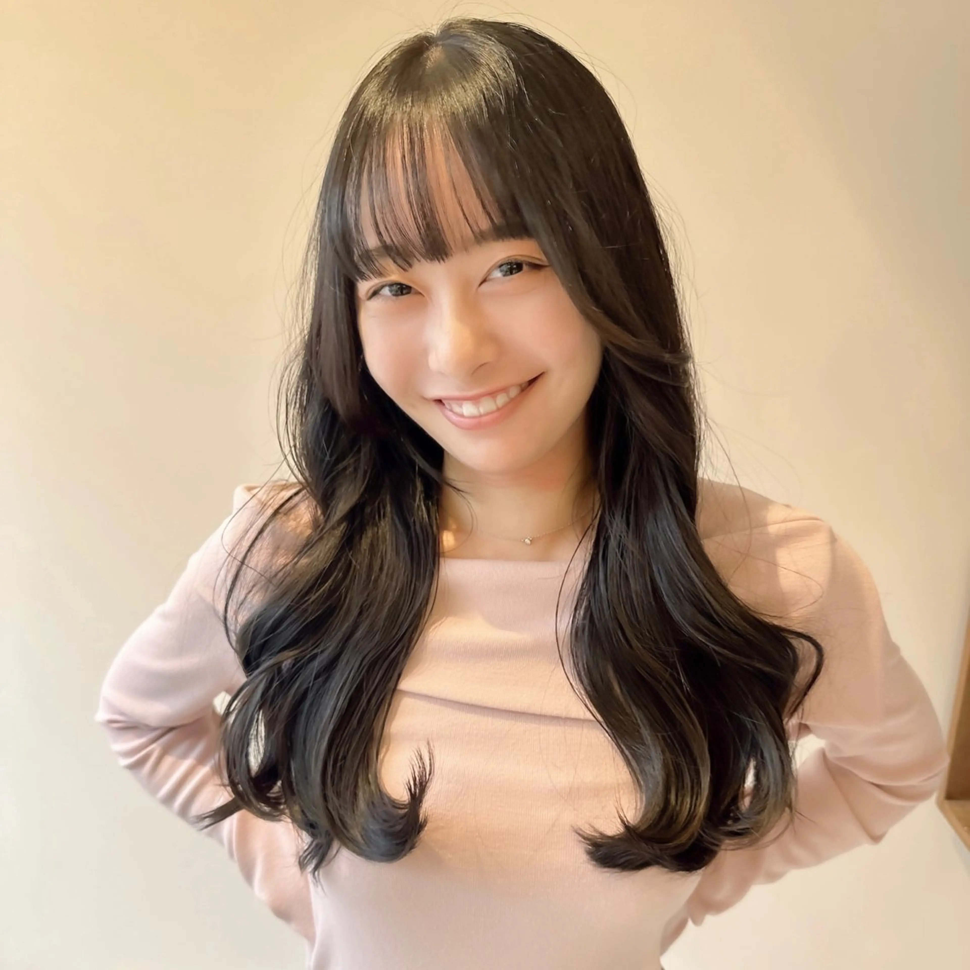 ロング カラー カット ヘアカラー トリートメント レイヤー/韓国/ボブ 縮毛矯正/畠中ケントのヘアスタイル