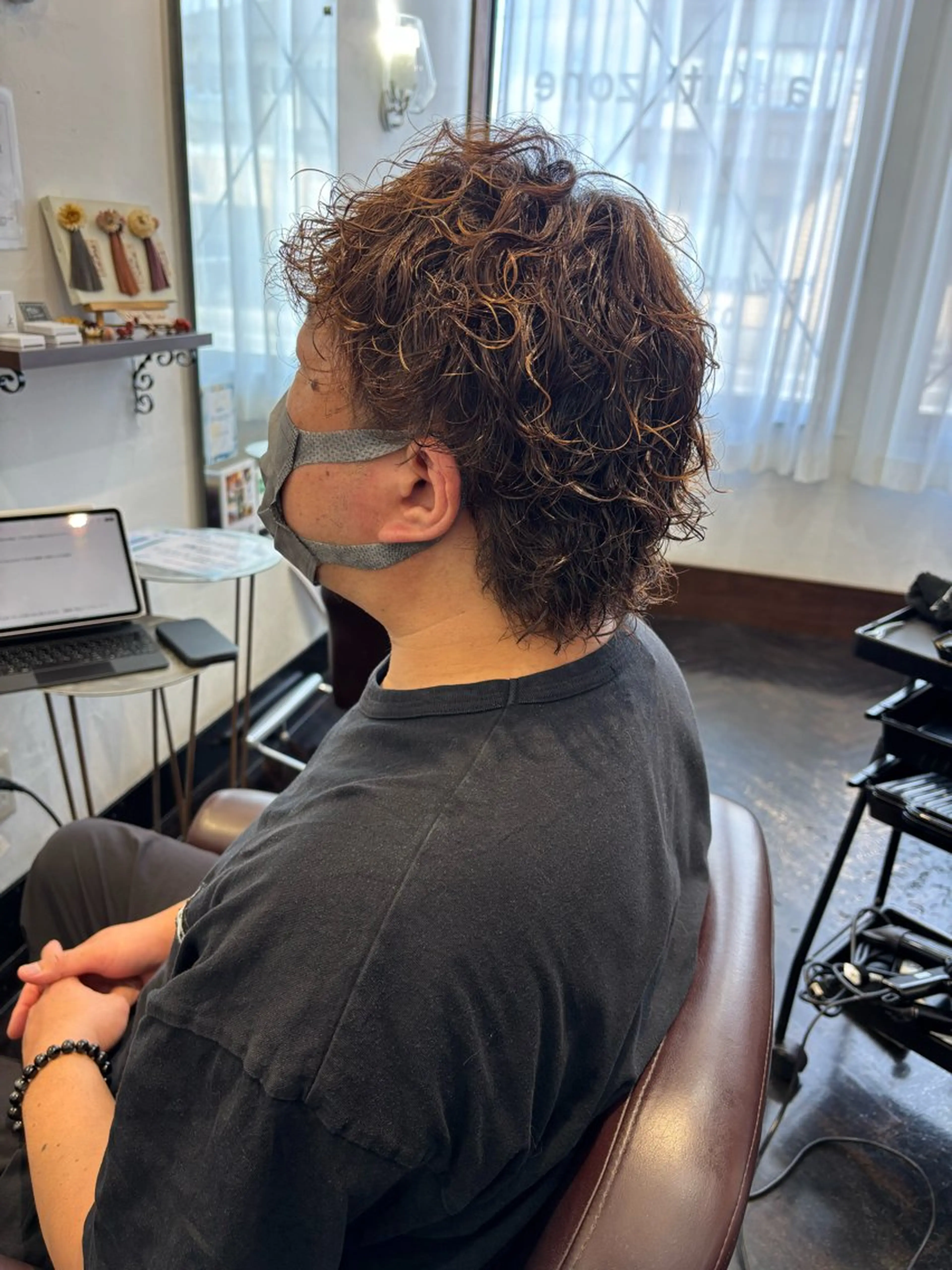 パーマ メンズ カット パーマ 熊倉 空のヘアスタイル