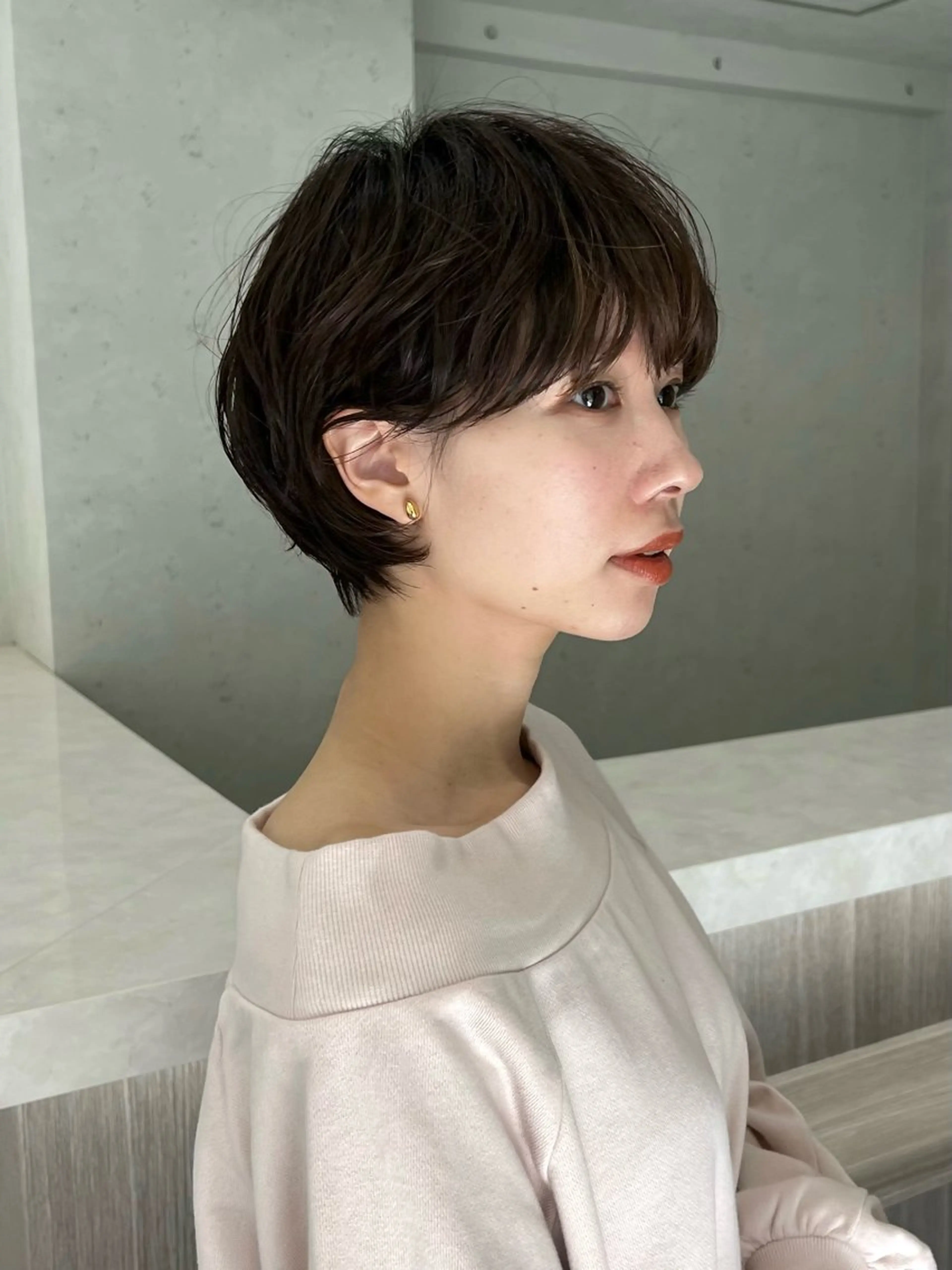 ショート カラー 年齢悩みを全て解消/ 白髪と癖毛 松本雄光のヘアスタイル