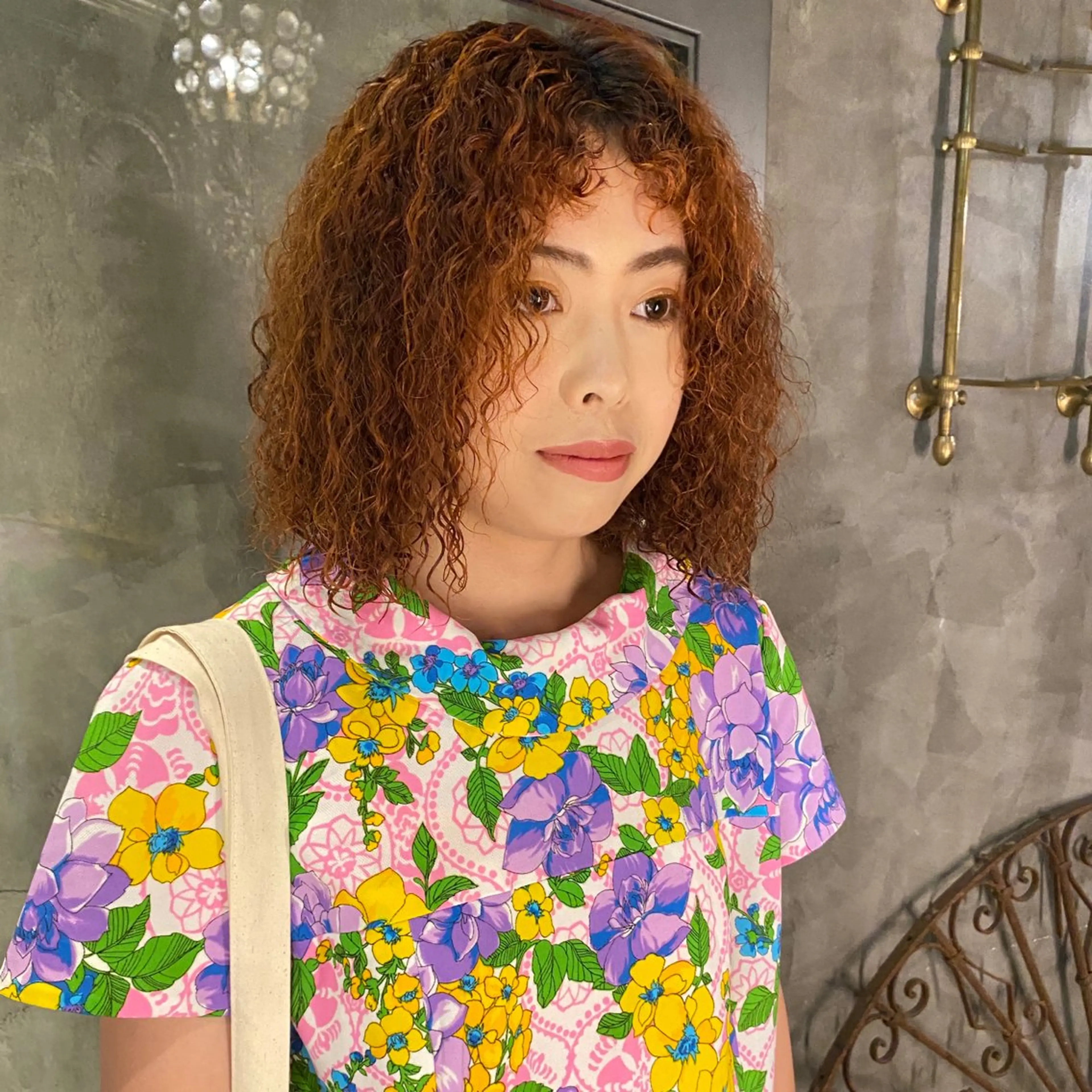 ミディアム パーマ ミディアムパーマ カット パーマ トリートメント メンズヘア/パーマ/ SHOUTOのヘアスタイル