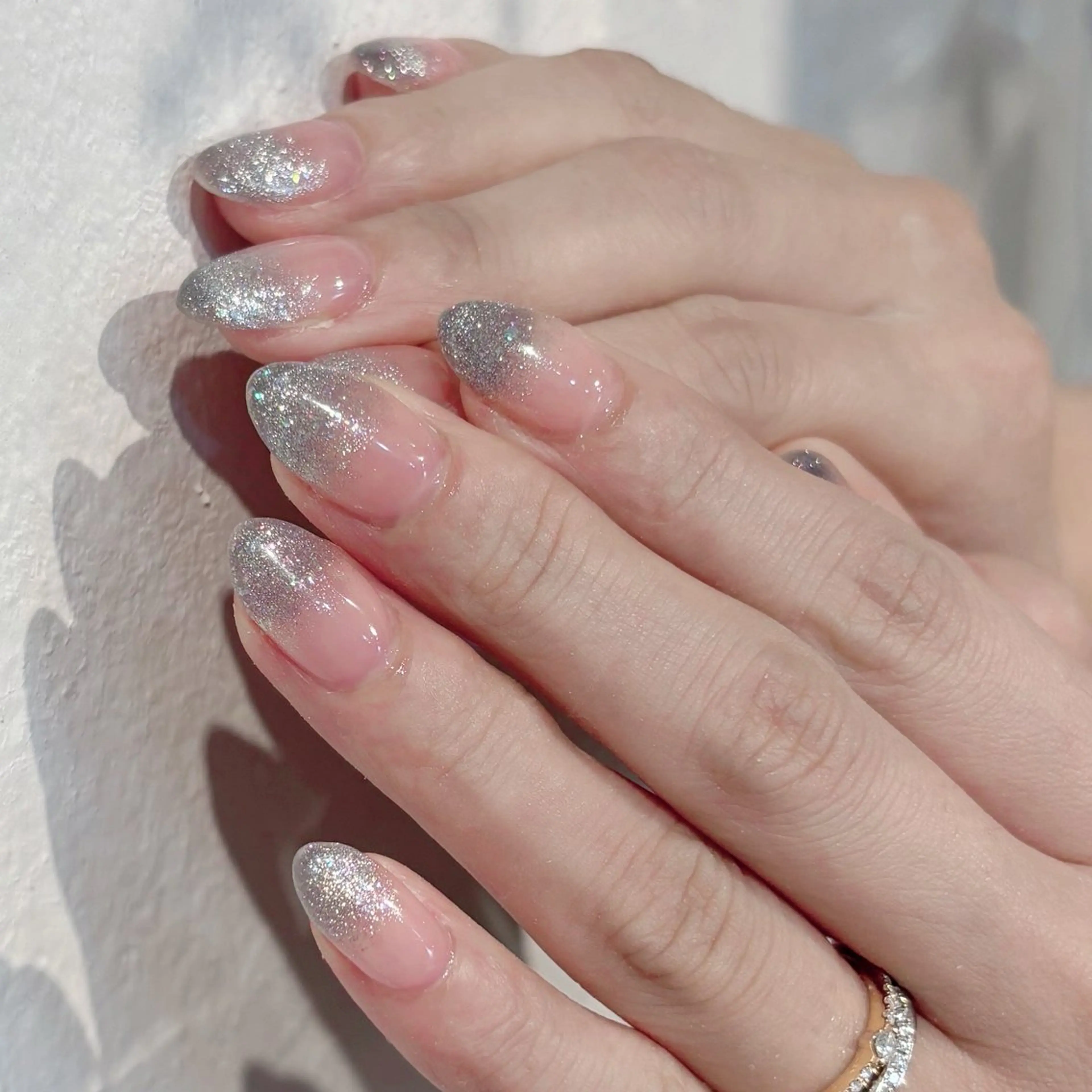 【上品】ラメグラデーション(ハンド/オフなし)の写真