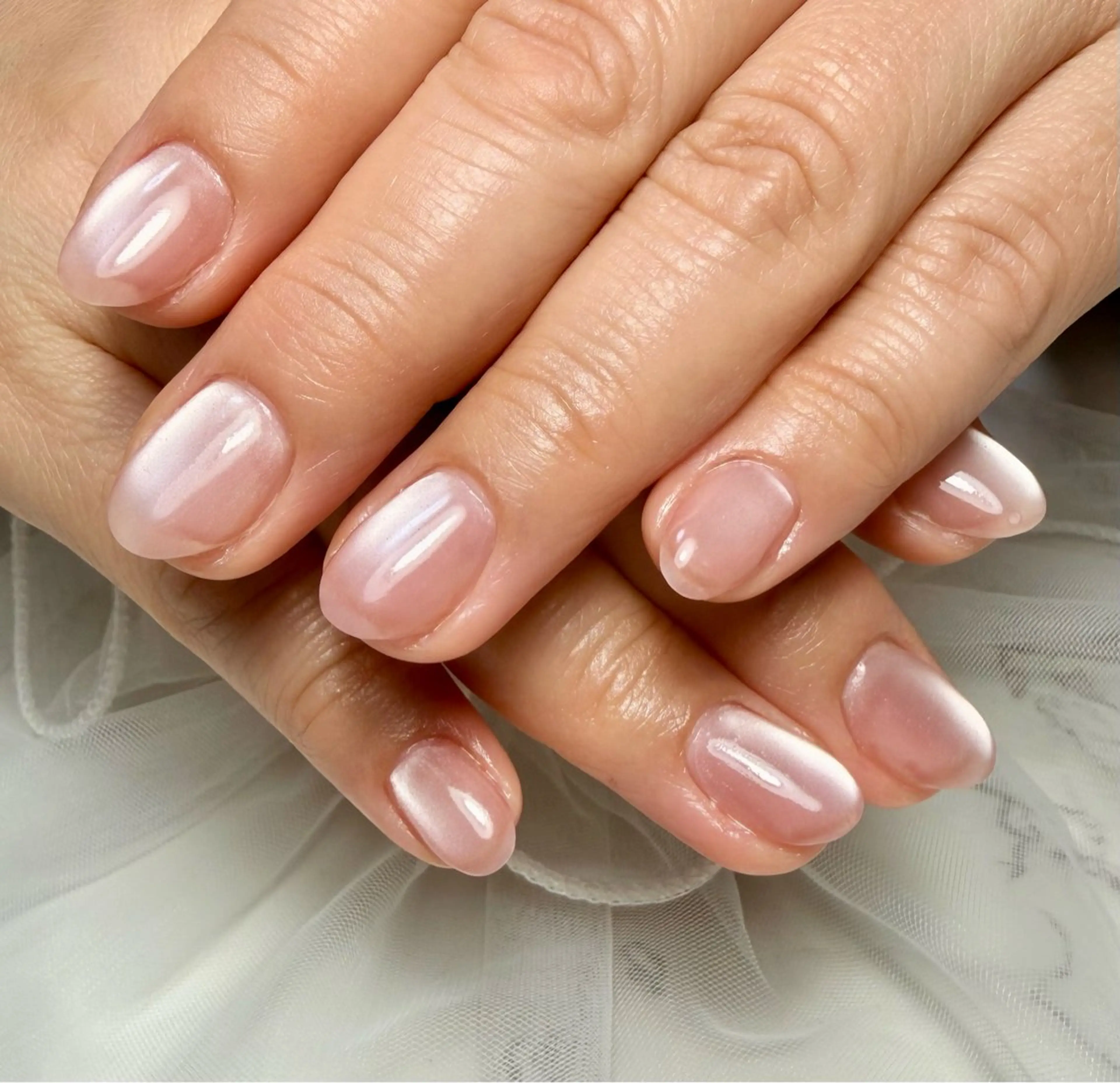 ネイル アートネイル チークネイル フラッシュネイル フラッシュマグ フレンチネイル Mai’s nailのネイルデザイン