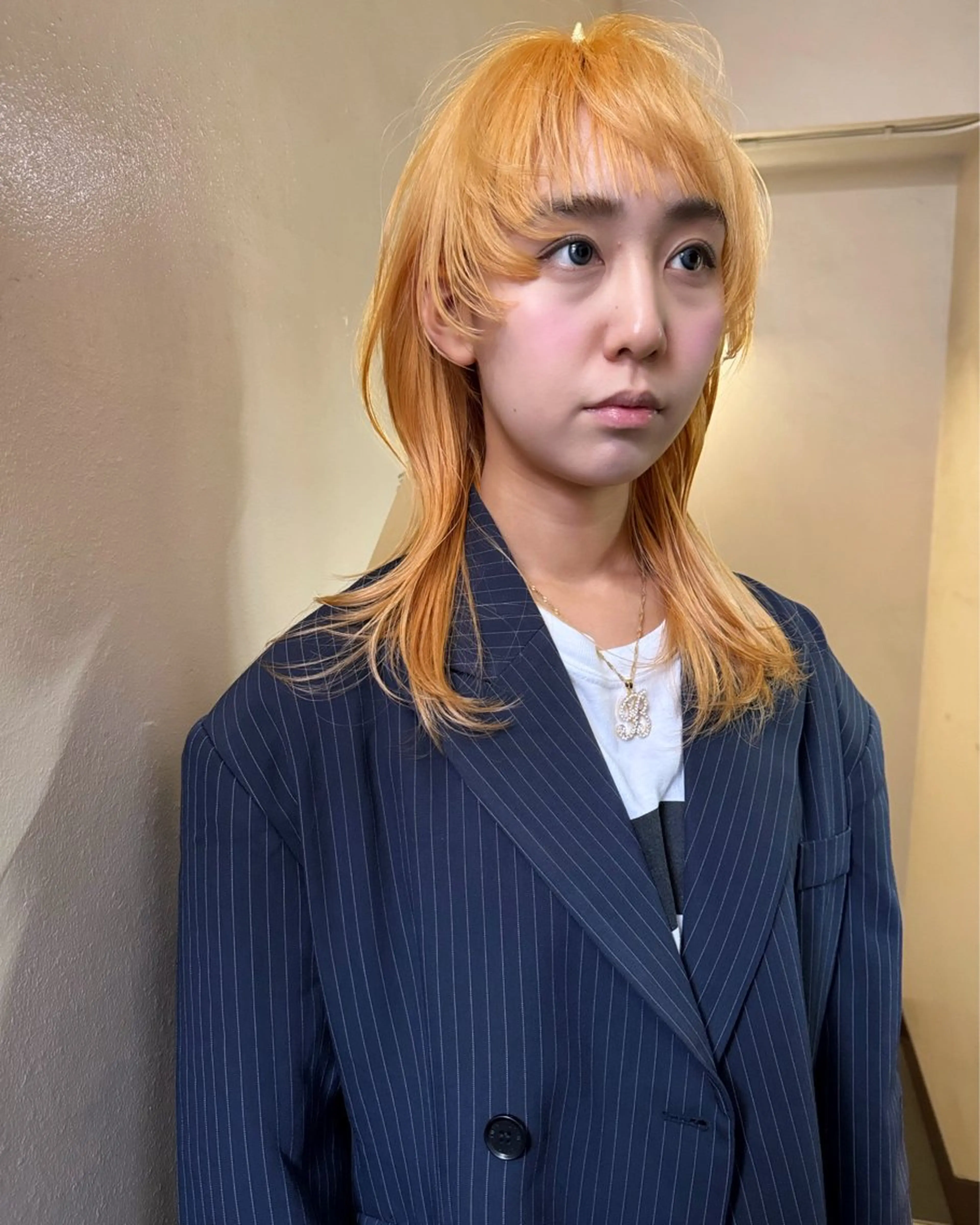 ミディアム カラー ヘアアレンジ 丸山渉/表参道 レイヤーボブのヘアスタイル