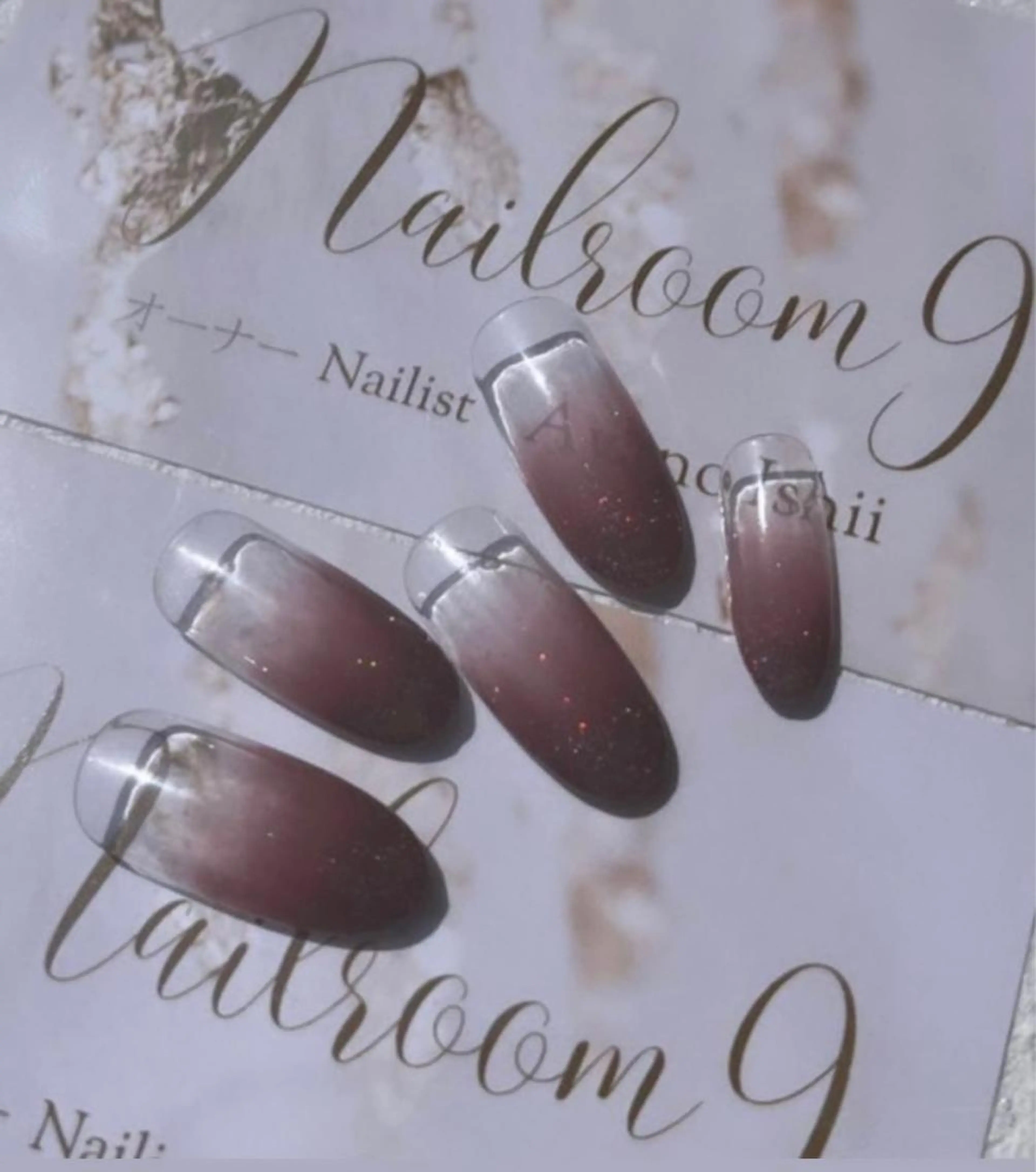 カラーグラデーションnailの写真