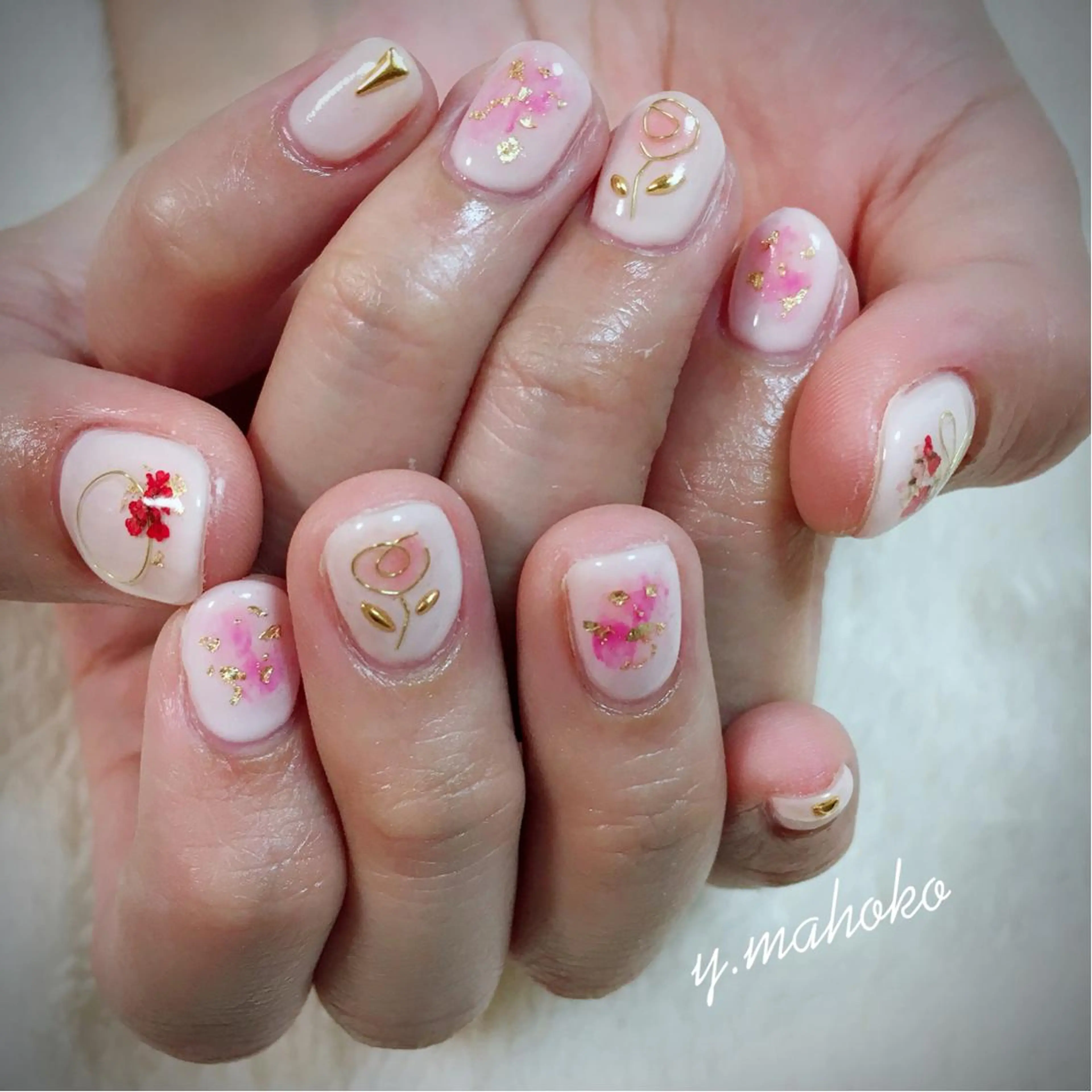ネイル パラジェル有/ 長さだし/mahoのネイルデザイン