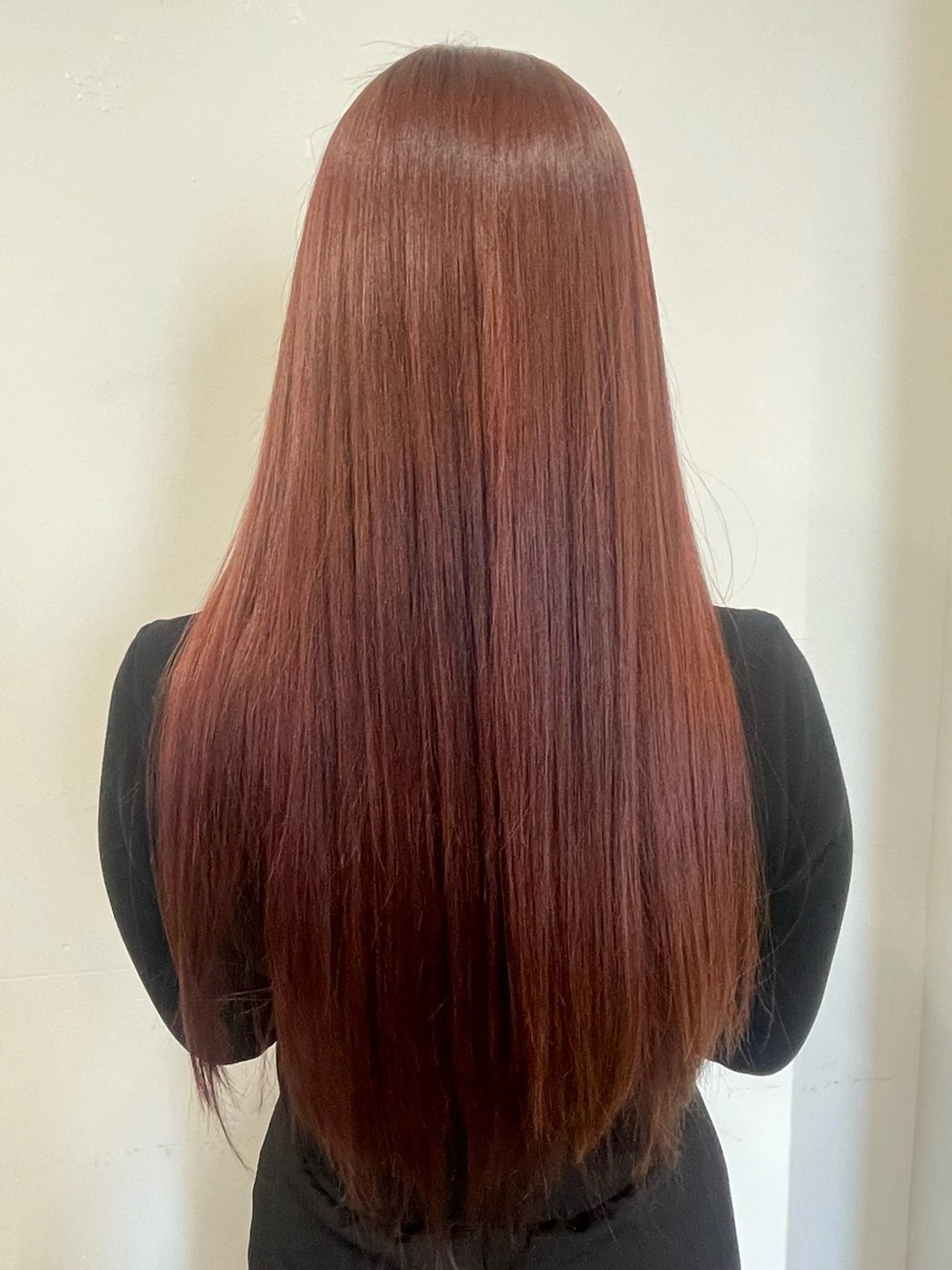 ロング カラー レッドカラー 🦋春山 さとみ🦋のヘアスタイル