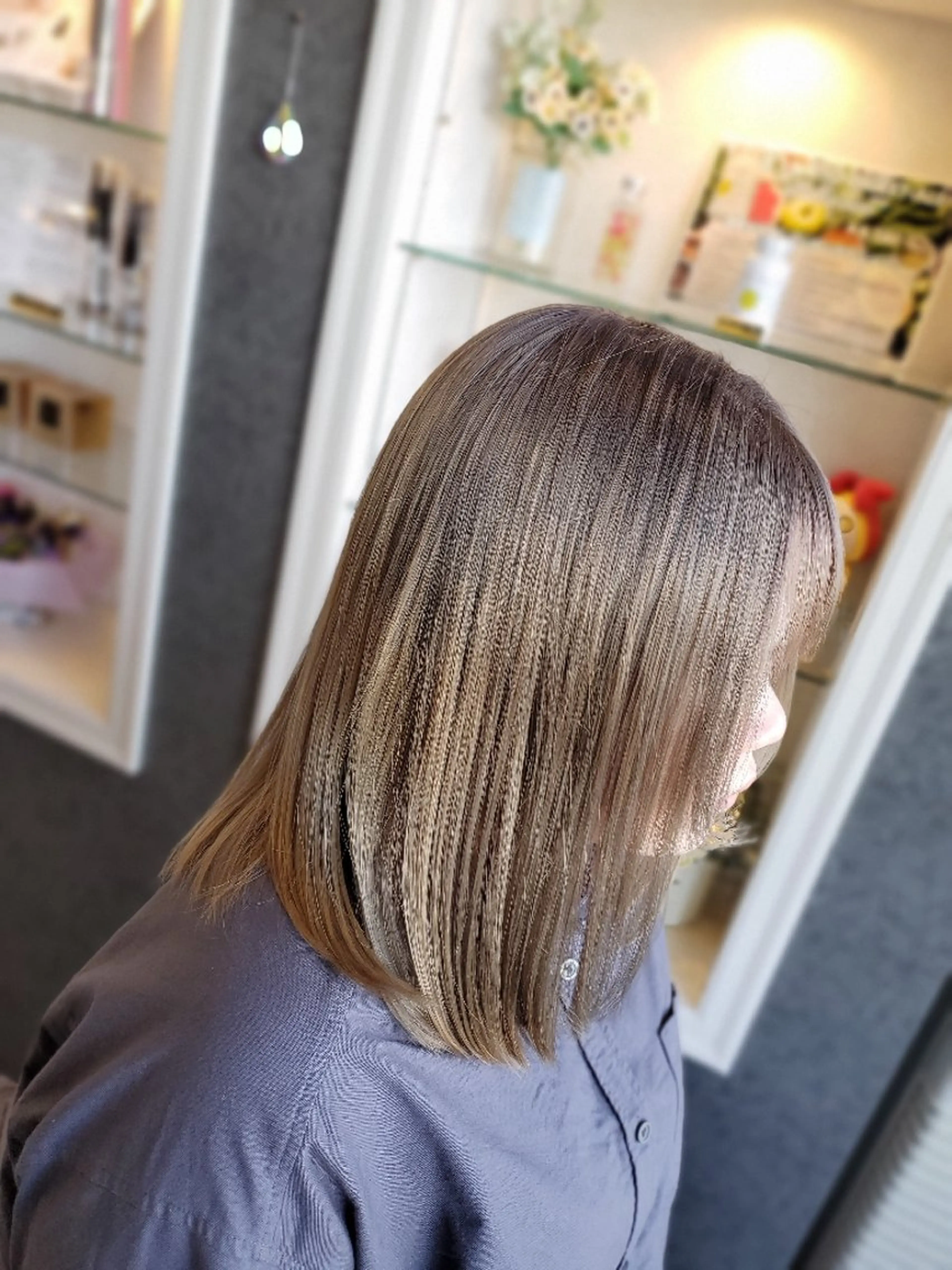 ミディアム カラー 小島　崇義 ブリーチお任せ下さいのヘアスタイル