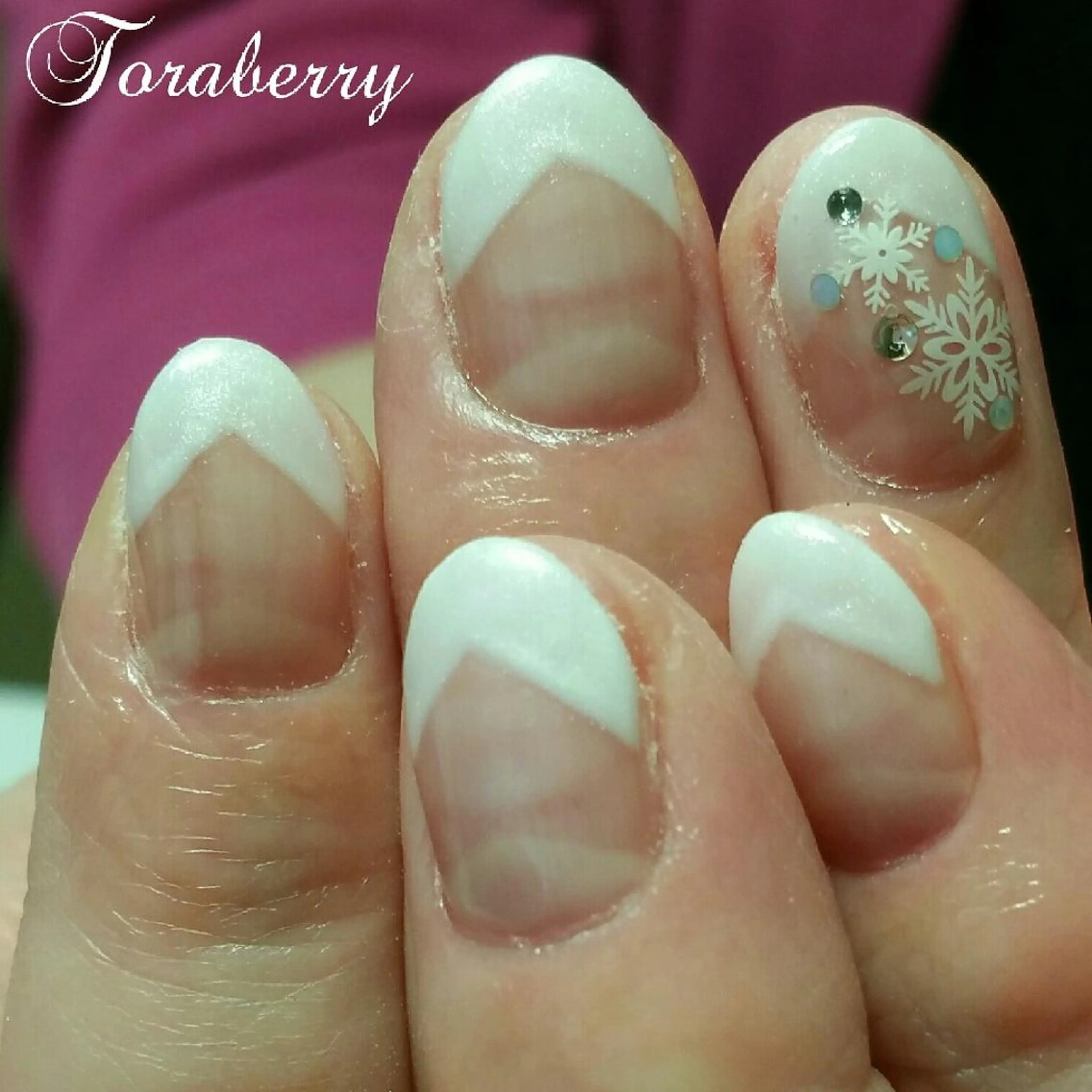 ネイル フレンチネイル ハンドネイル ネイリスト なつみのネイルデザイン