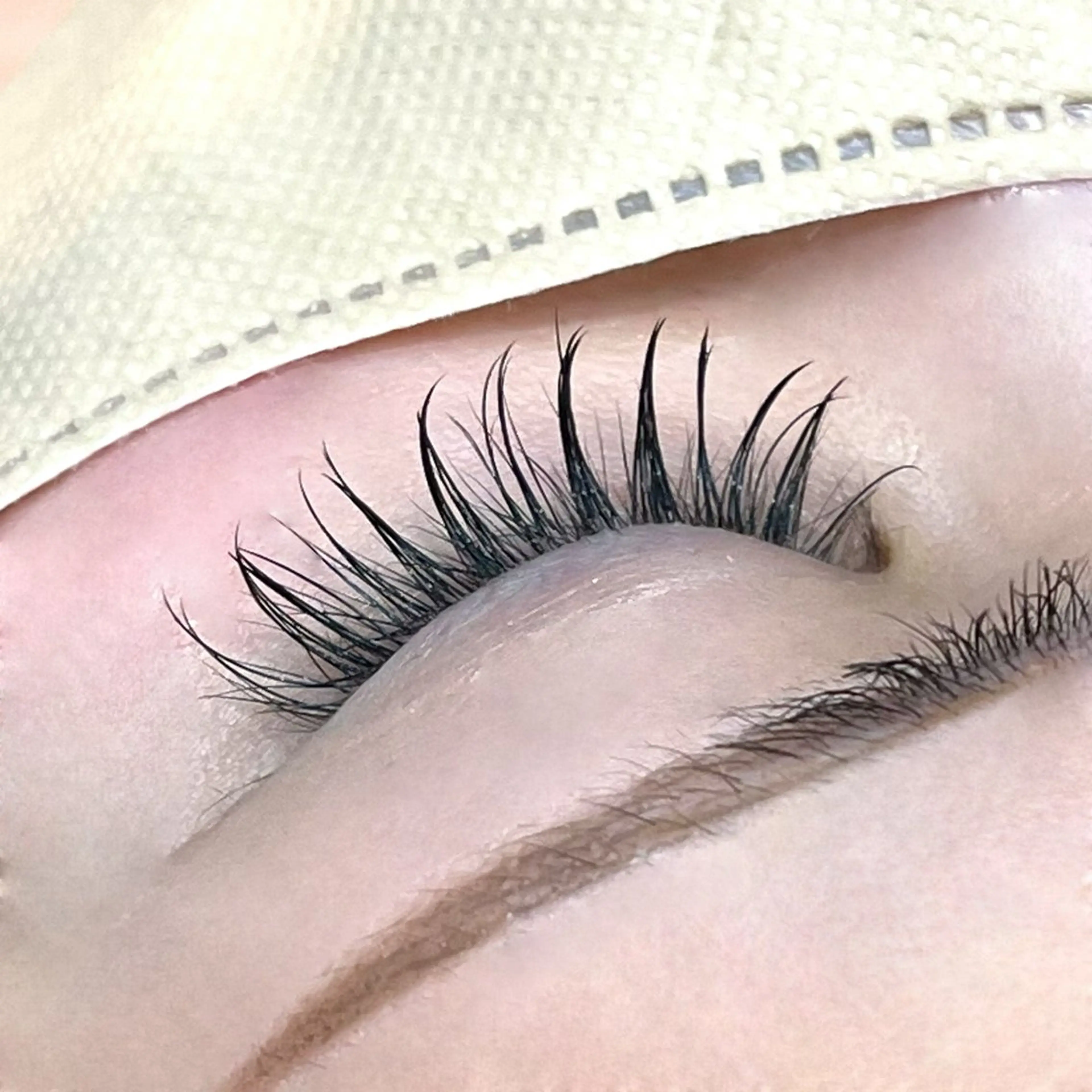 マツエク・マツパ 束感まつ毛 フラットラッシュ ミンク マツエク narumi .のマツエク・マツパデザイン