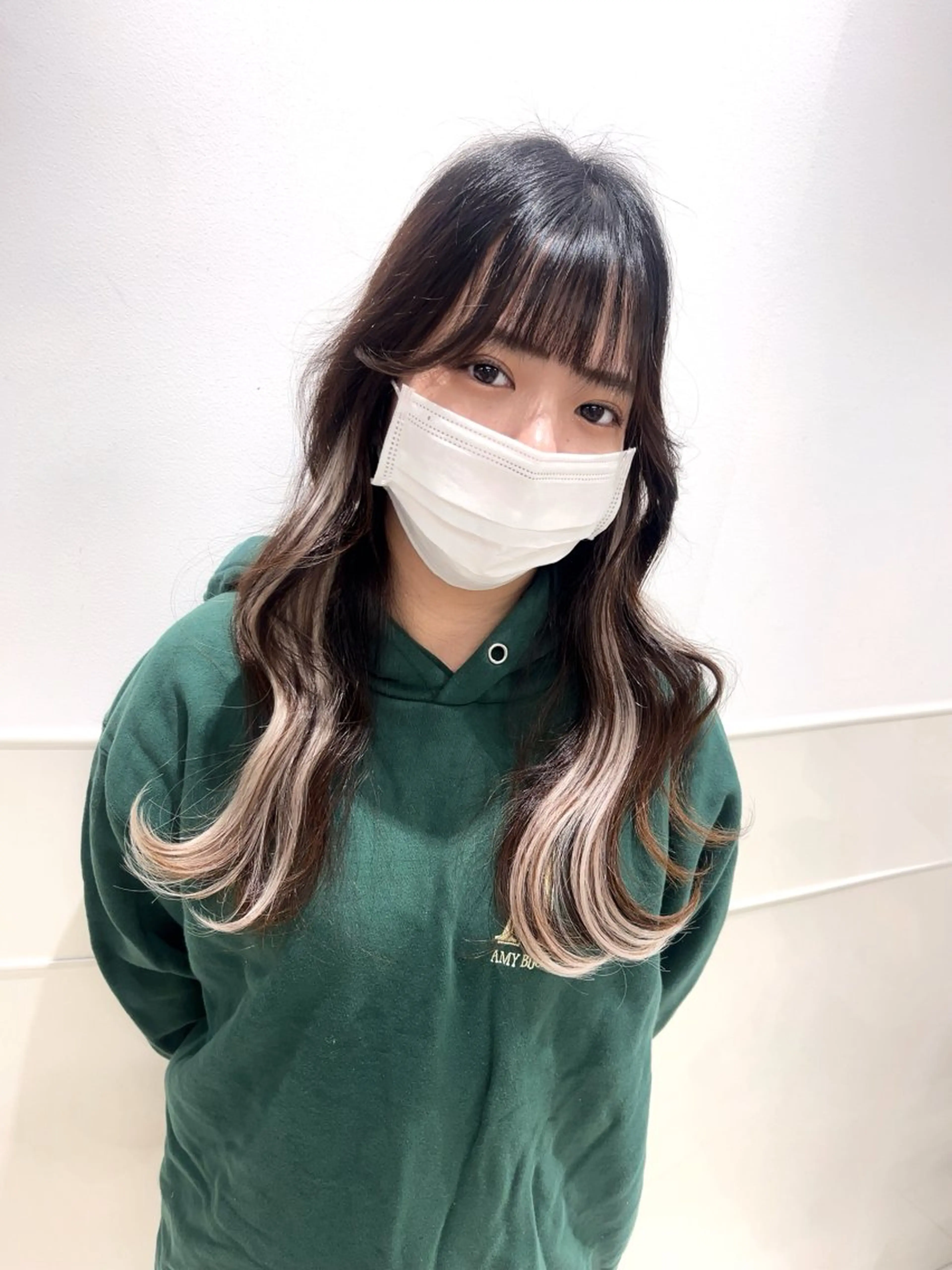 ロング カラー シールエクステ エクステ エクステ りおな/髪質改善/ カラー /平尾のヘアスタイル