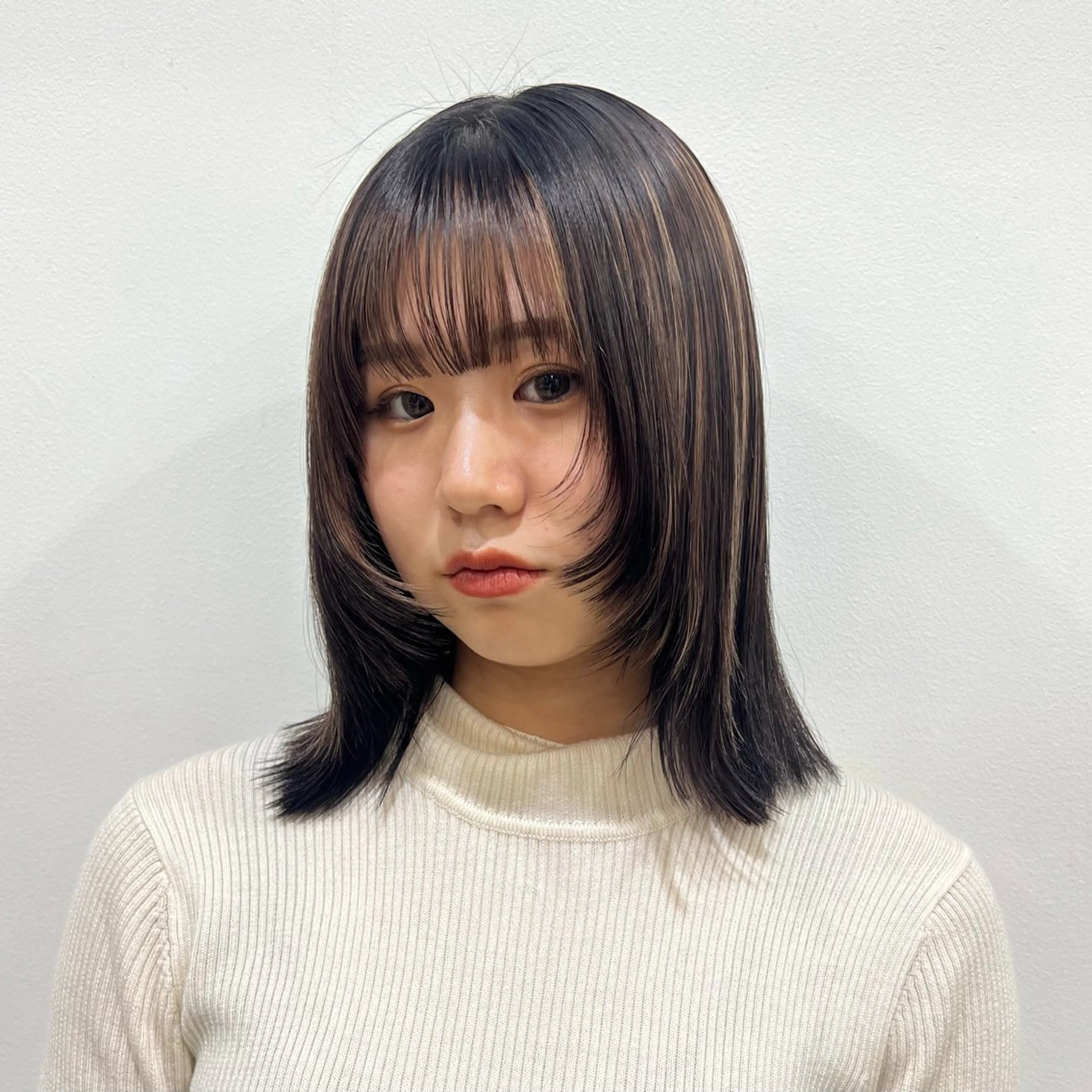 ミディアム 🎀レイヤー/ カラー🐕‍🦺anのヘアスタイル