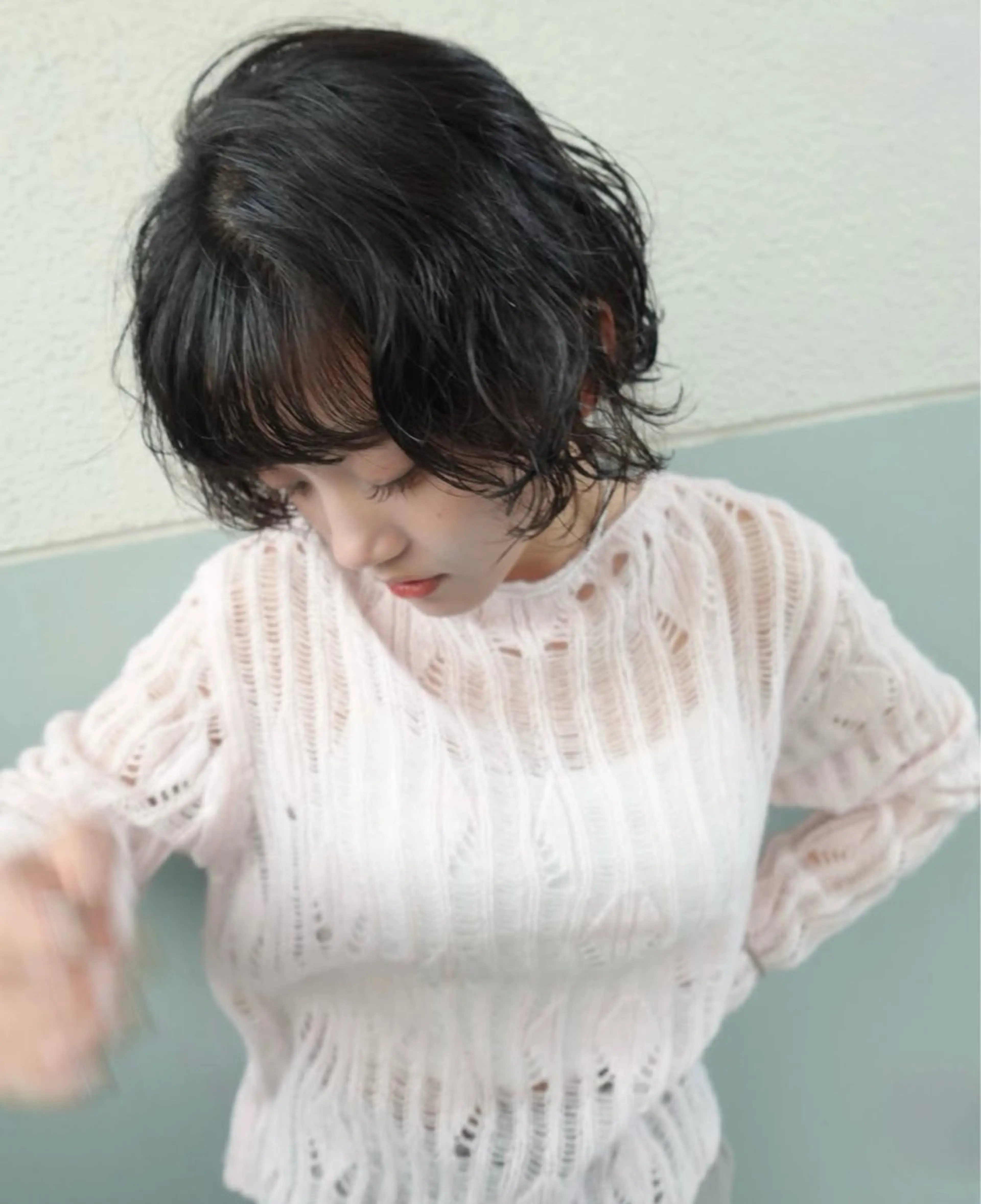 ショート パーマ カット 守屋 瞳子のヘアスタイル