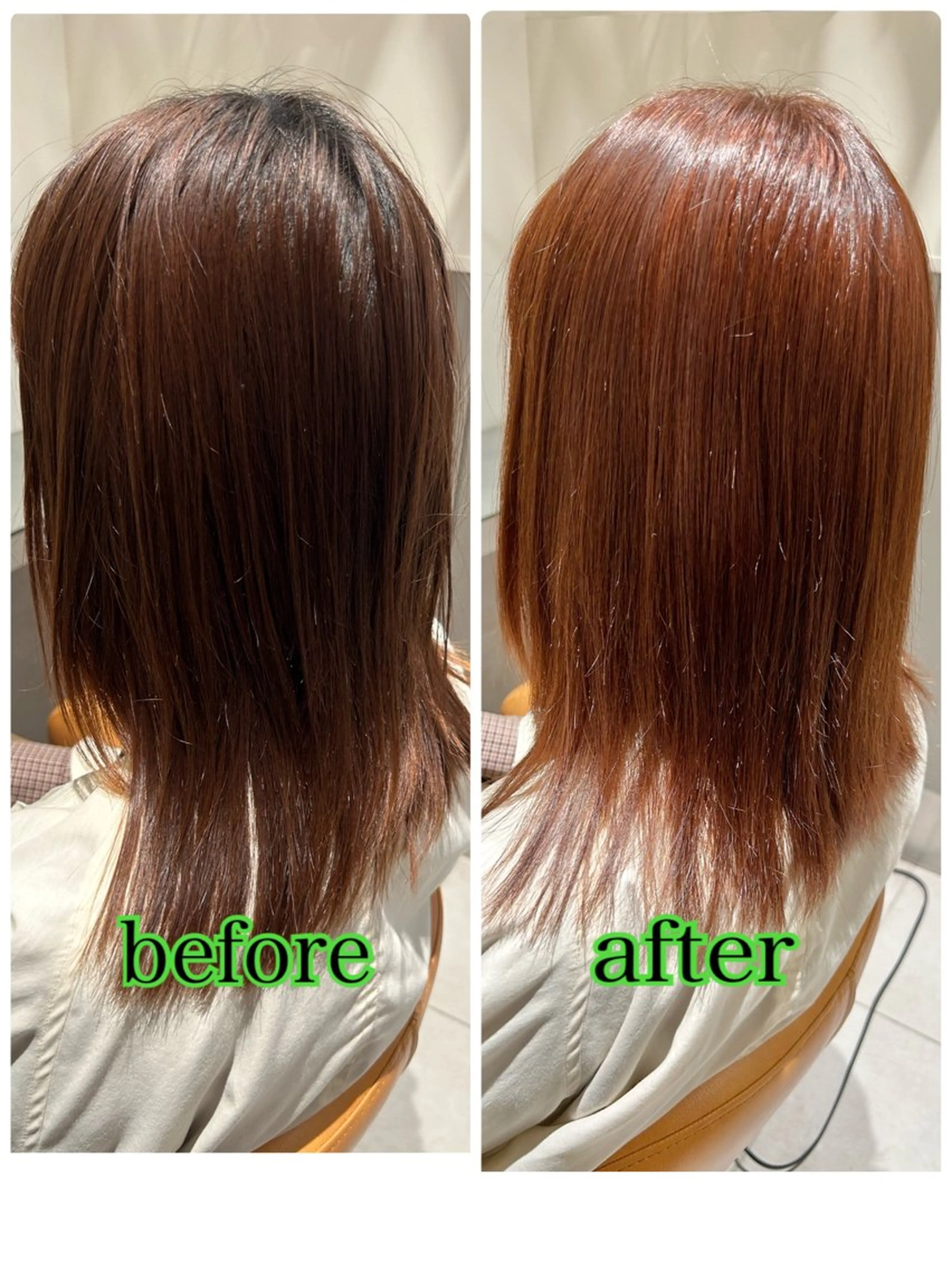 セミロング カラー 大久保 陽子のヘアスタイル