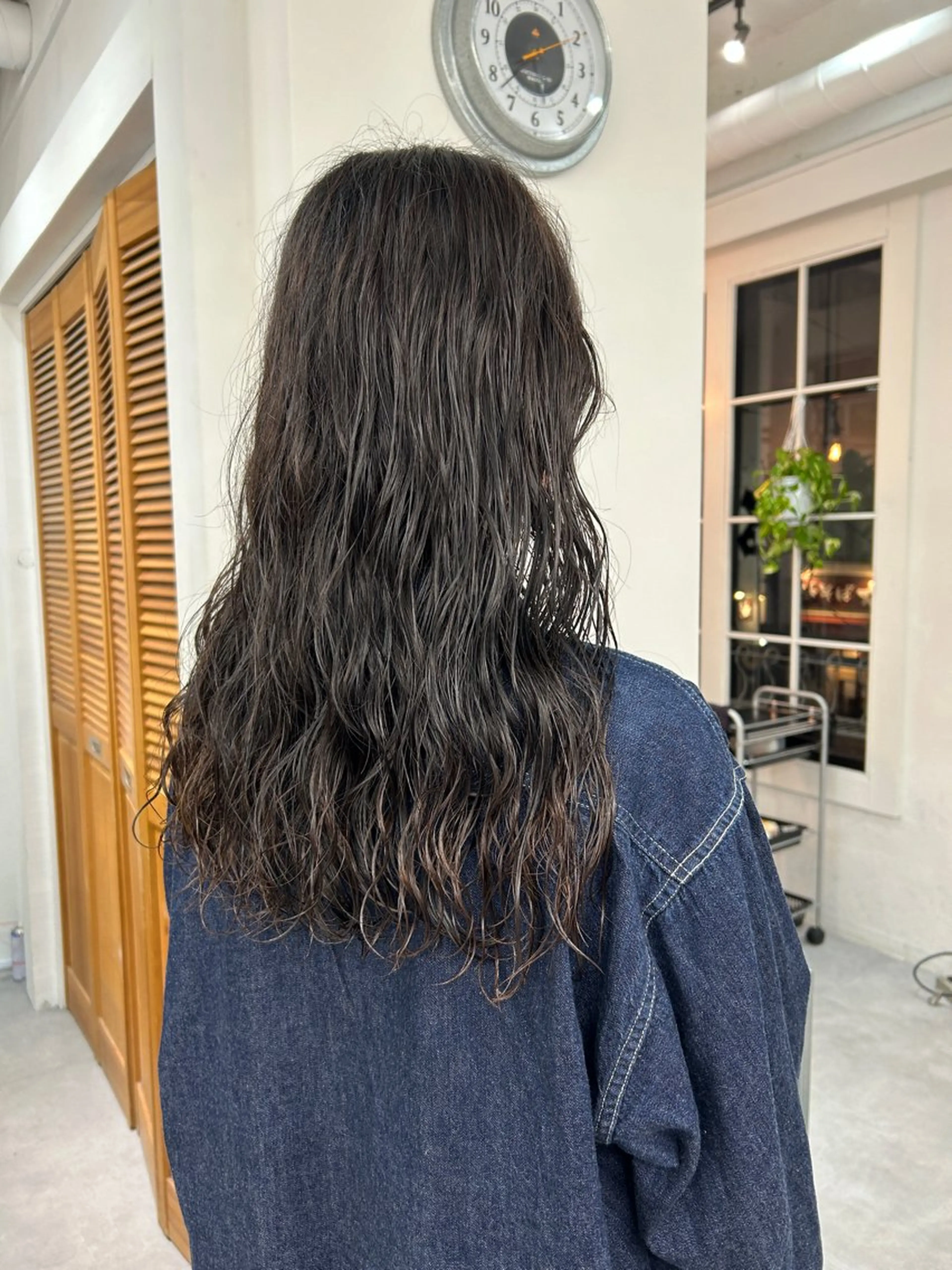 ロング パーマ カット パーマ トリートメント レイヤーボブ/ 艶カラー/サナ🌼のヘアスタイル