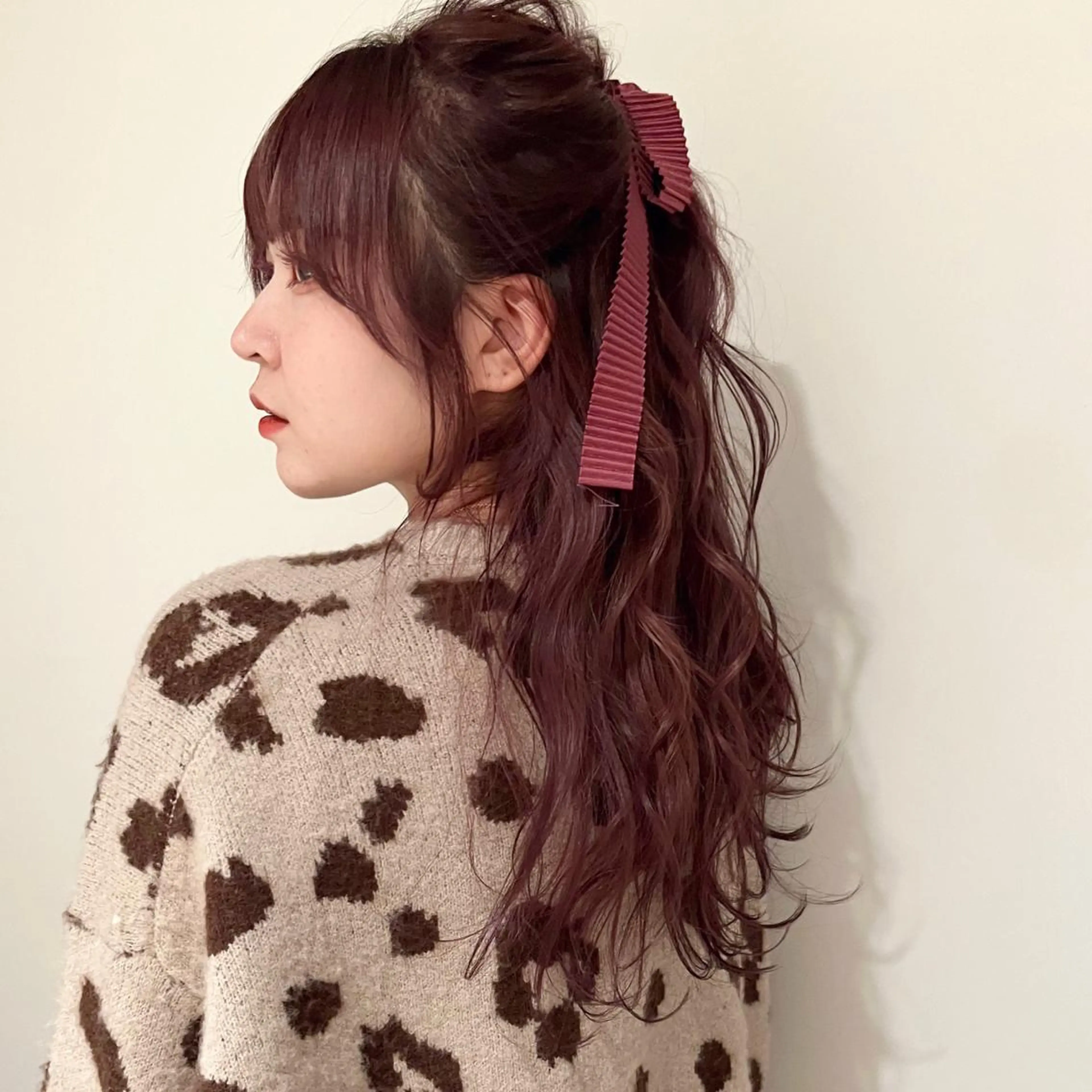 ロング カラー ヘアアレンジ ラベンダーカラー ピンクカラー ピンクラベンダー 🎀taro ブリーチなしカラーのヘアスタイル