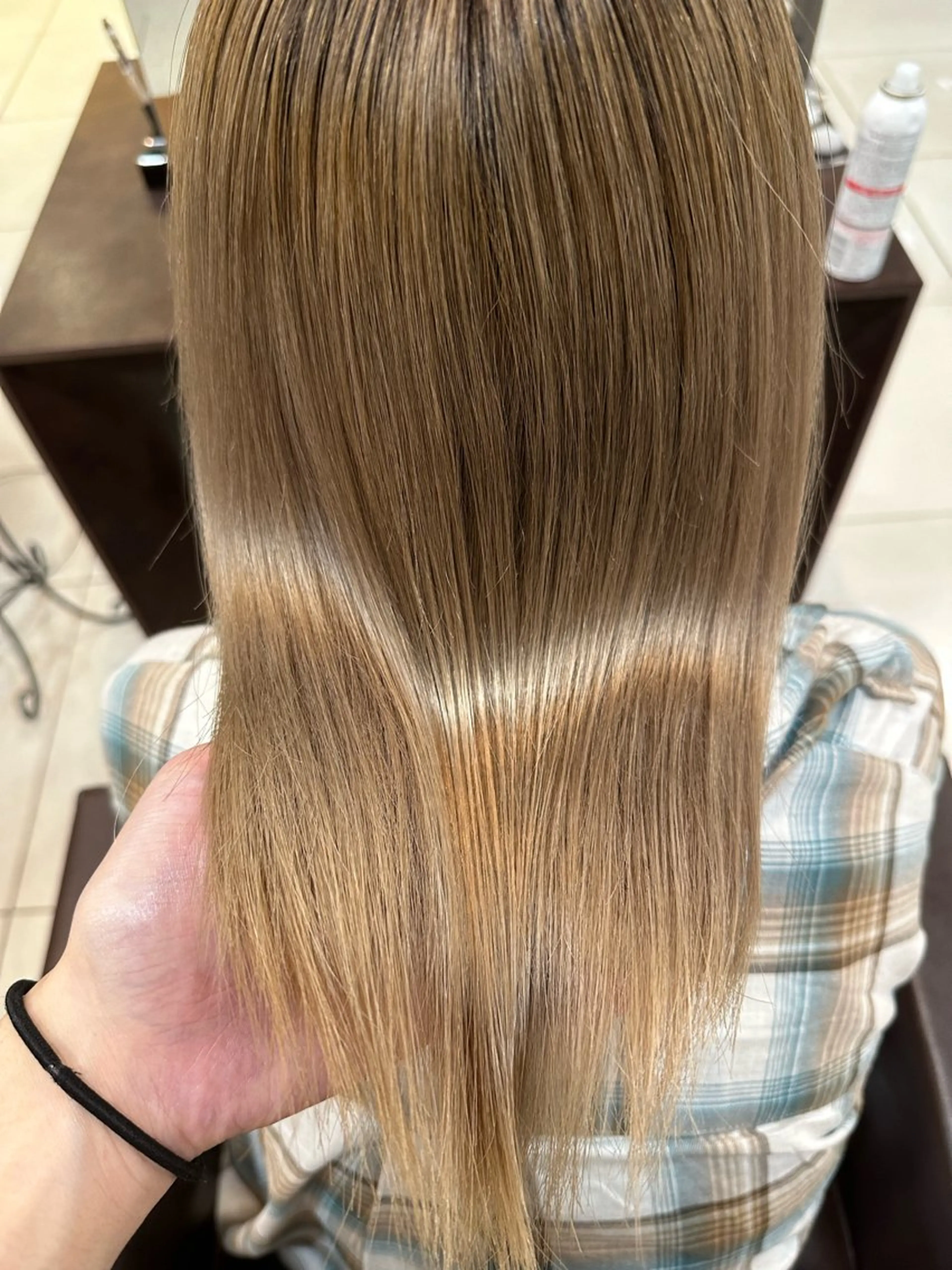 ロング 海外風センターパート 健人のヘアスタイル