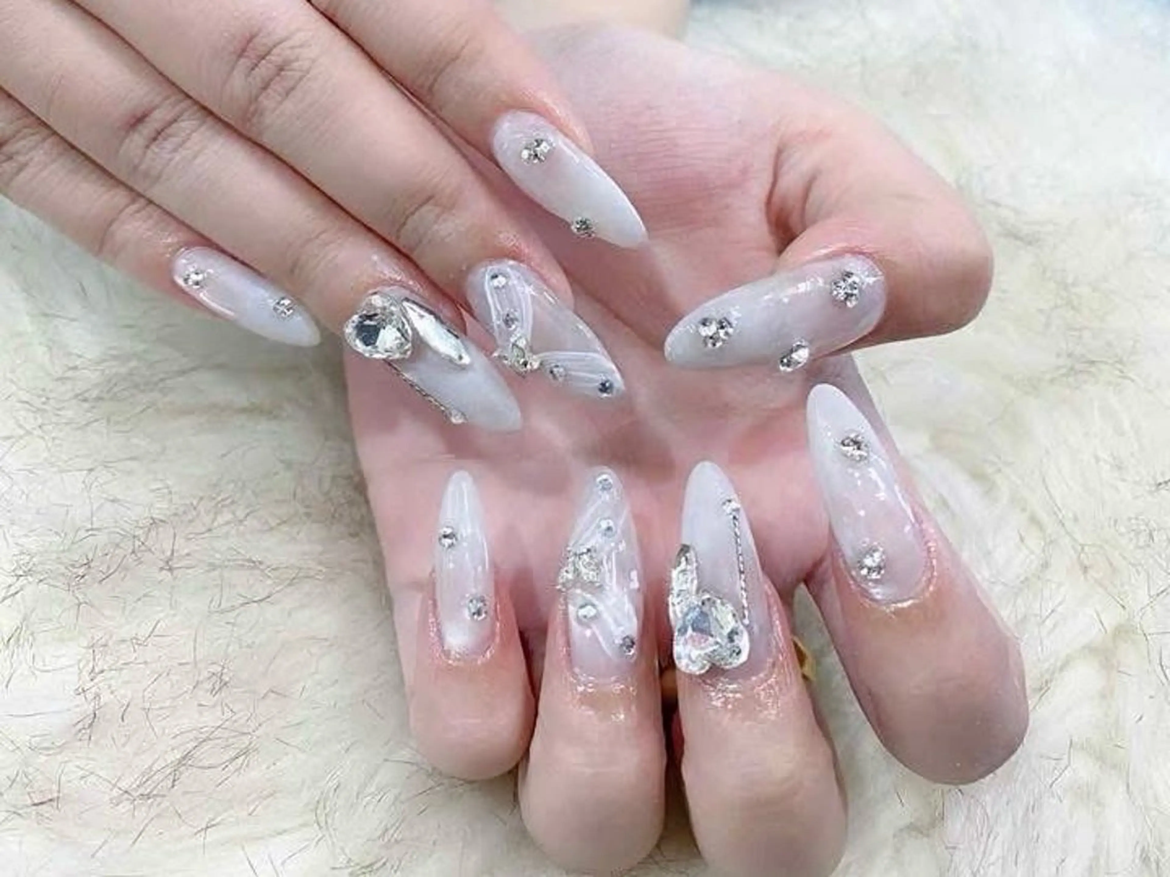 ネイル 長さ出し フットネイル ジェルネイル 韓国ネイル マグネットネイル ハンドネイル YMT NailStudioのネイルデザイン