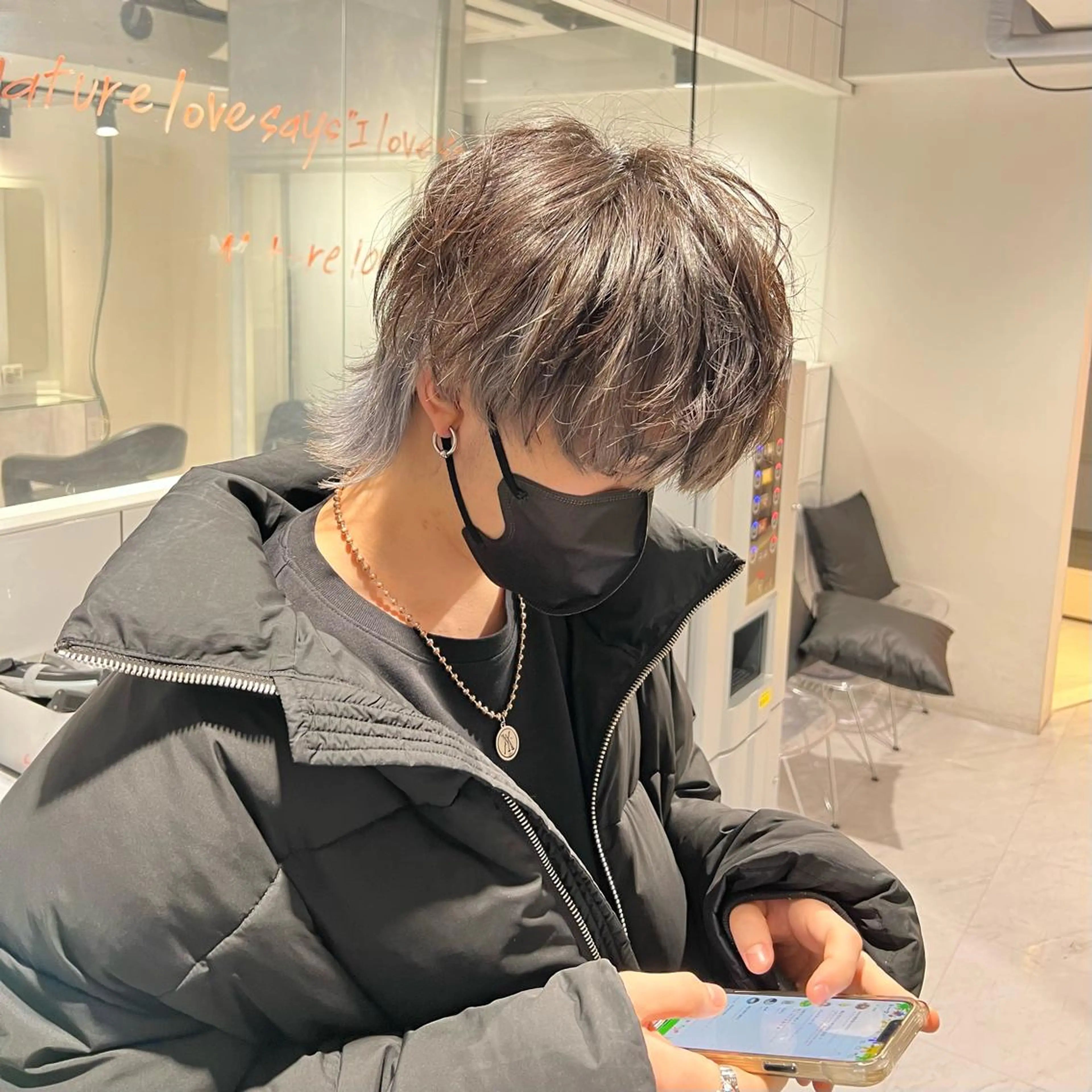 ショート カラー パーマ メンズ ヘアカラー 🔥札幌No.1🥇 パーマ特化美容師🔥のヘアスタイル