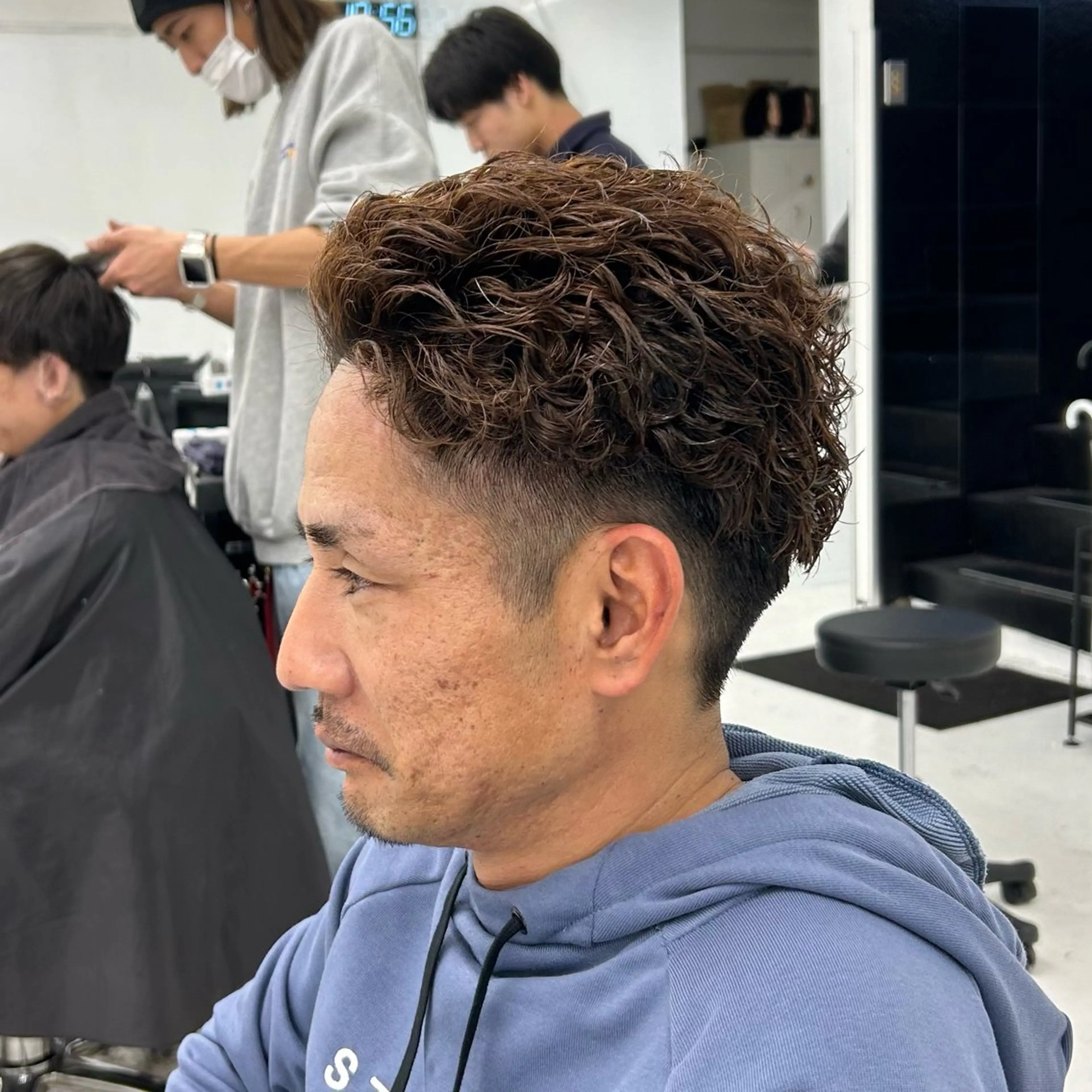 ショート パーマ メンズ メンズパーマ カット ヘアカラー パーマ 【メンズパーマ特化】 🍏網中勇喜のヘアスタイル