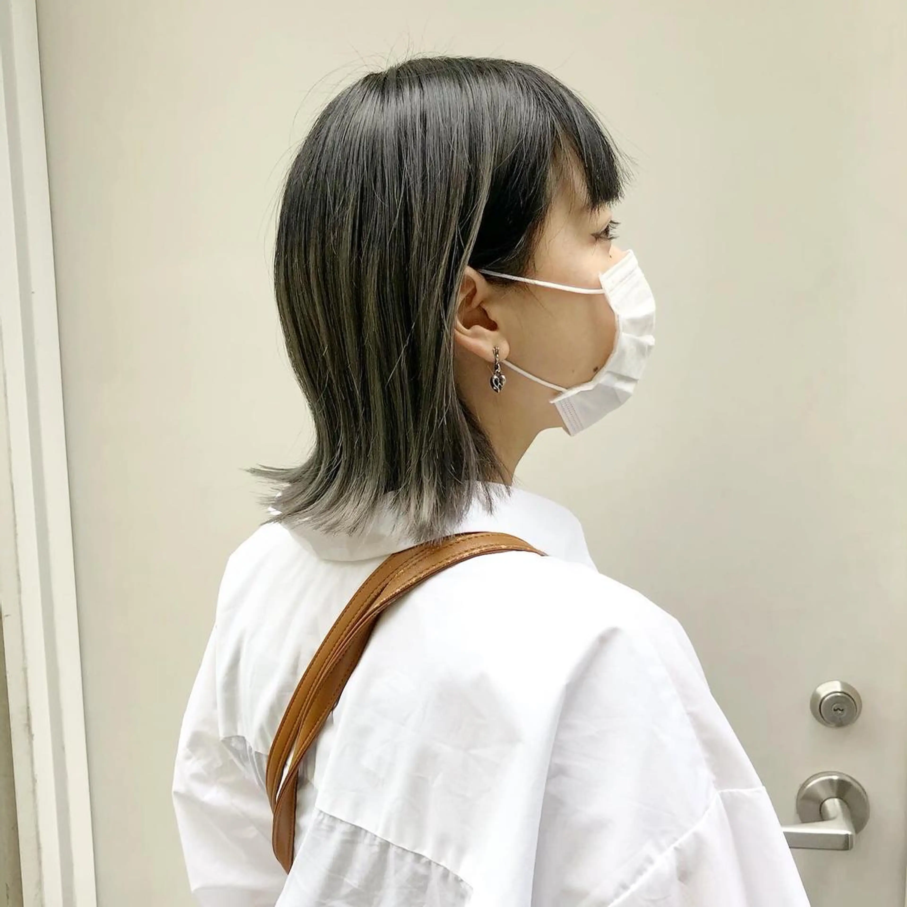 ミディアム カラー バレイヤージュ グラデーションカラー グレージュ シルバー シルバーグレージュ GrandStory SHIBUYA所属・卒業式お呼ばれ🕊️ ヘアセット✴︎ミキのヘアスタイル