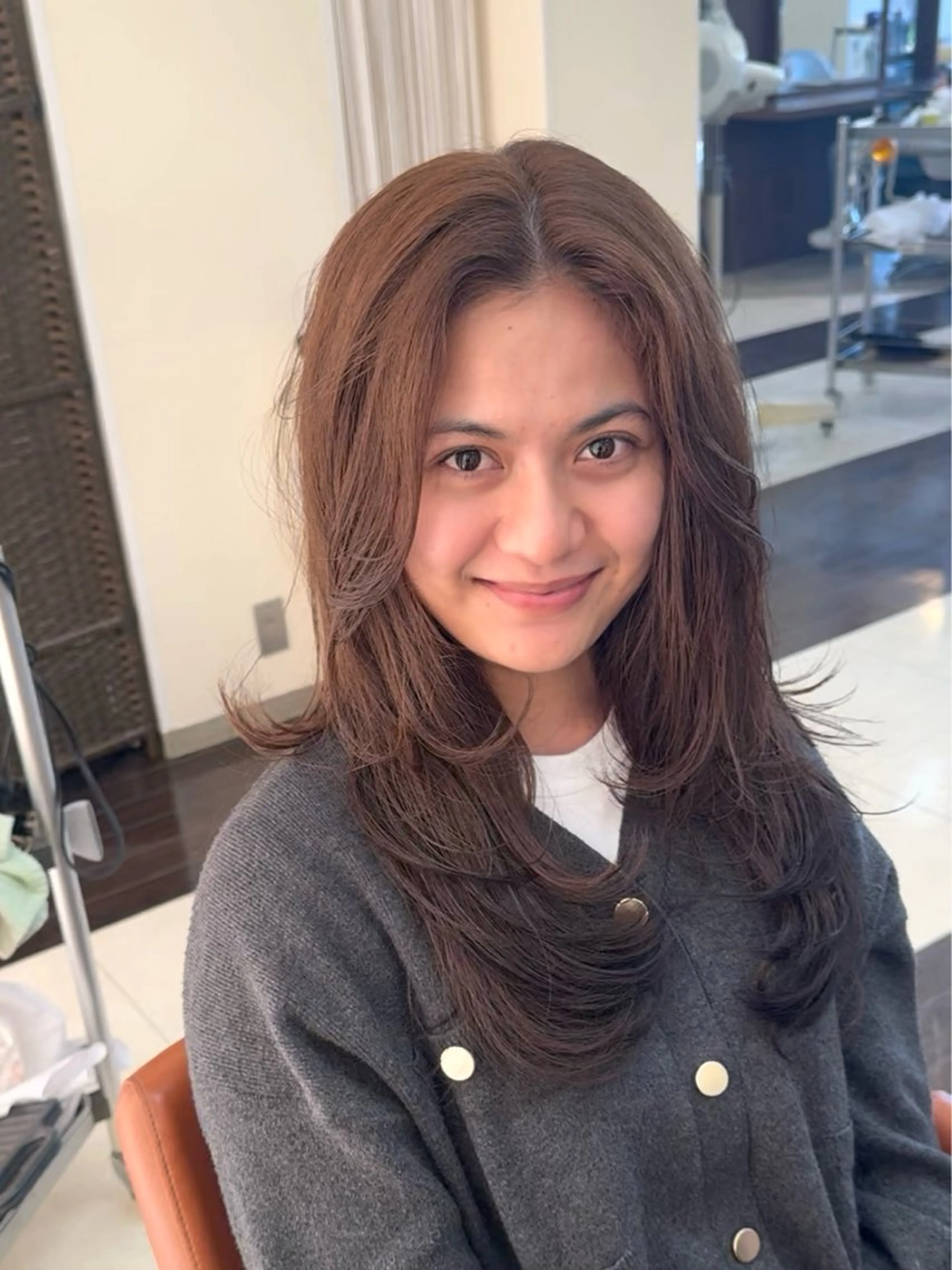 ロング カット ヘアカラー レイヤー職人・ 似合せ美容師そうまのヘアスタイル