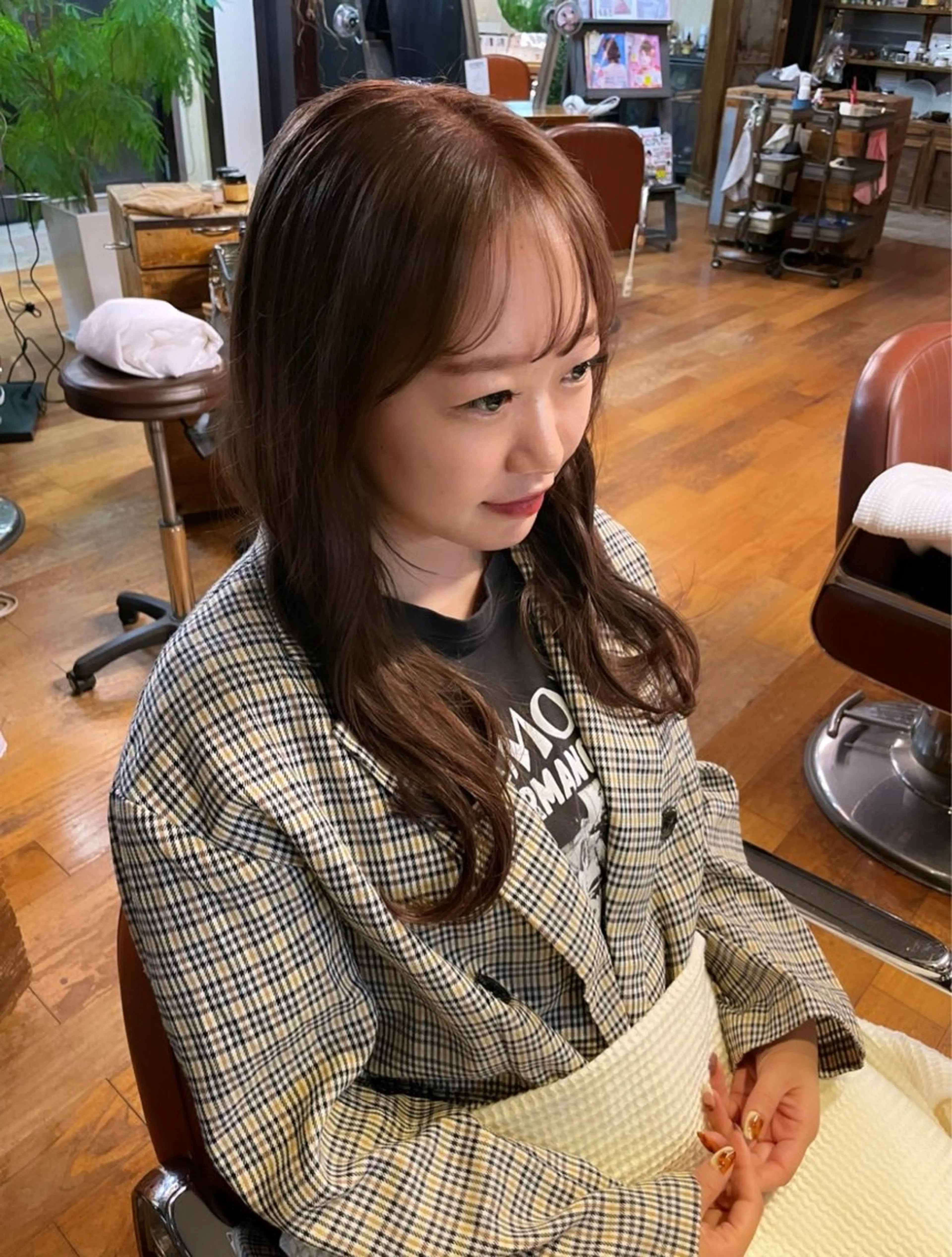 ロング カラー 顔周りカット 韓国風ヘア レイヤーカット ワンホンレイヤー ayaka |トレンドヘアのヘアスタイル