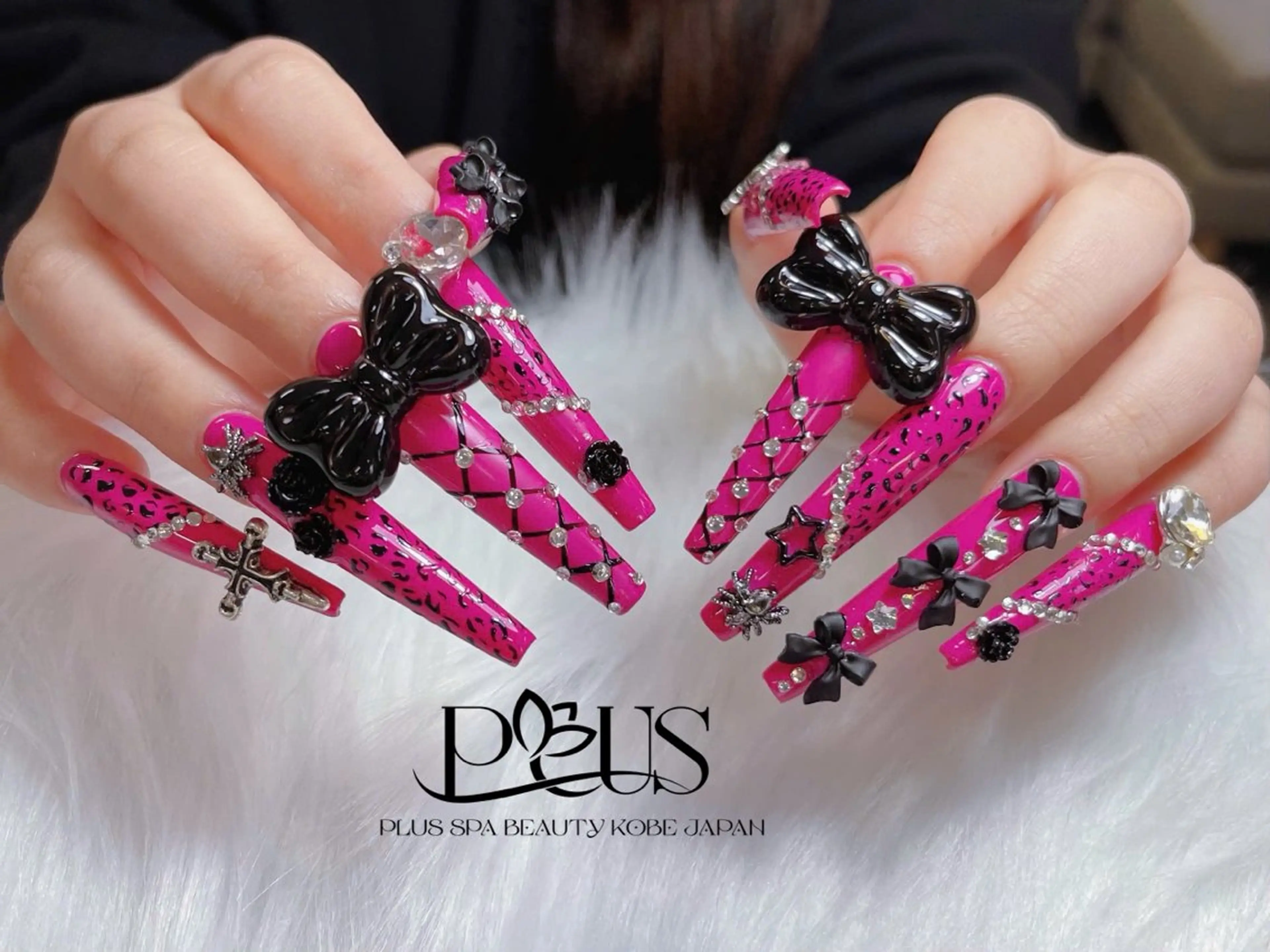 【HAND】長さだし（40~70mm）ジェルチップ◆10本アート・パーツ付け放題  ¥16900 -> ¥14900の写真