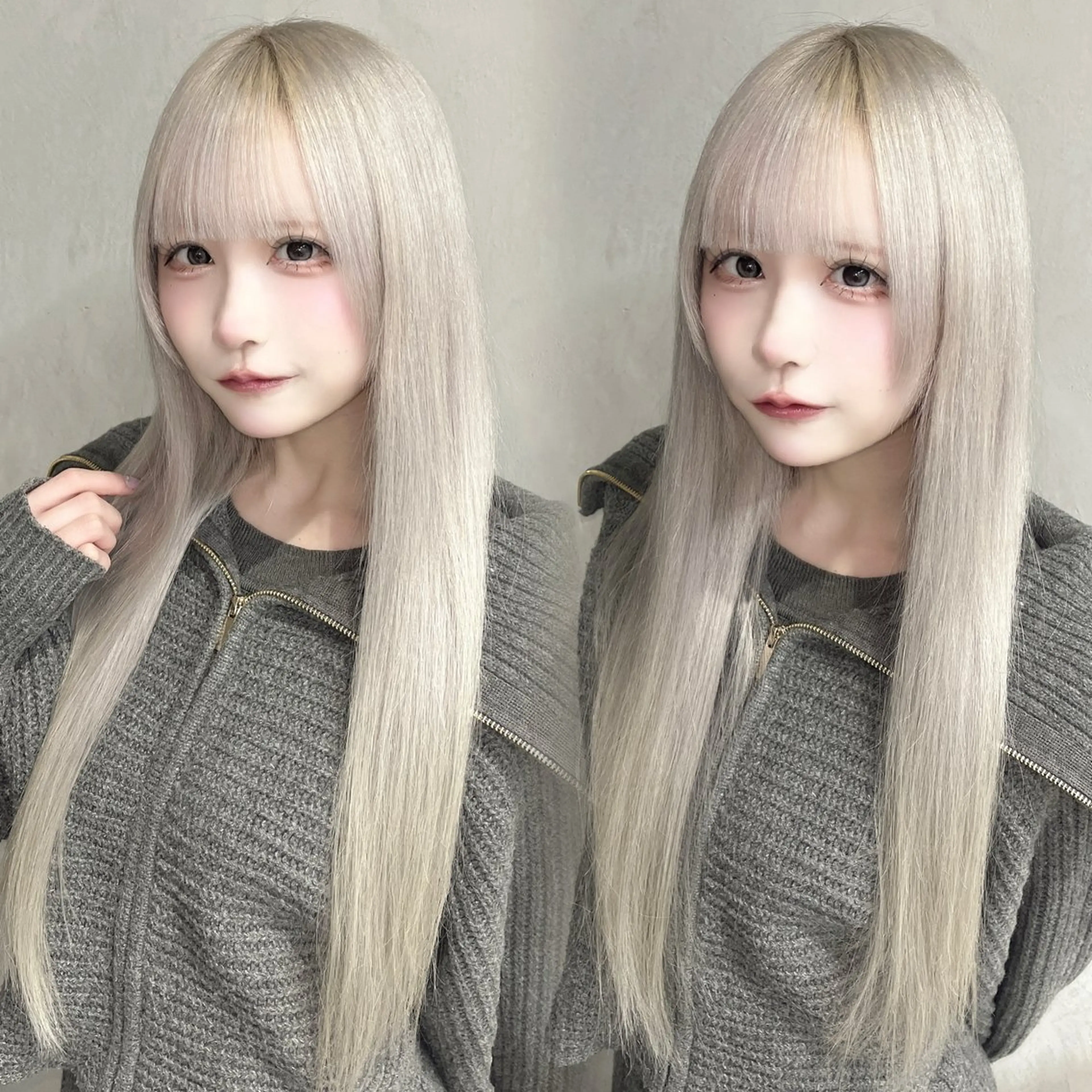 ロング カラー 艶髪ハイトーン ちひろ🌙+.°のヘアスタイル