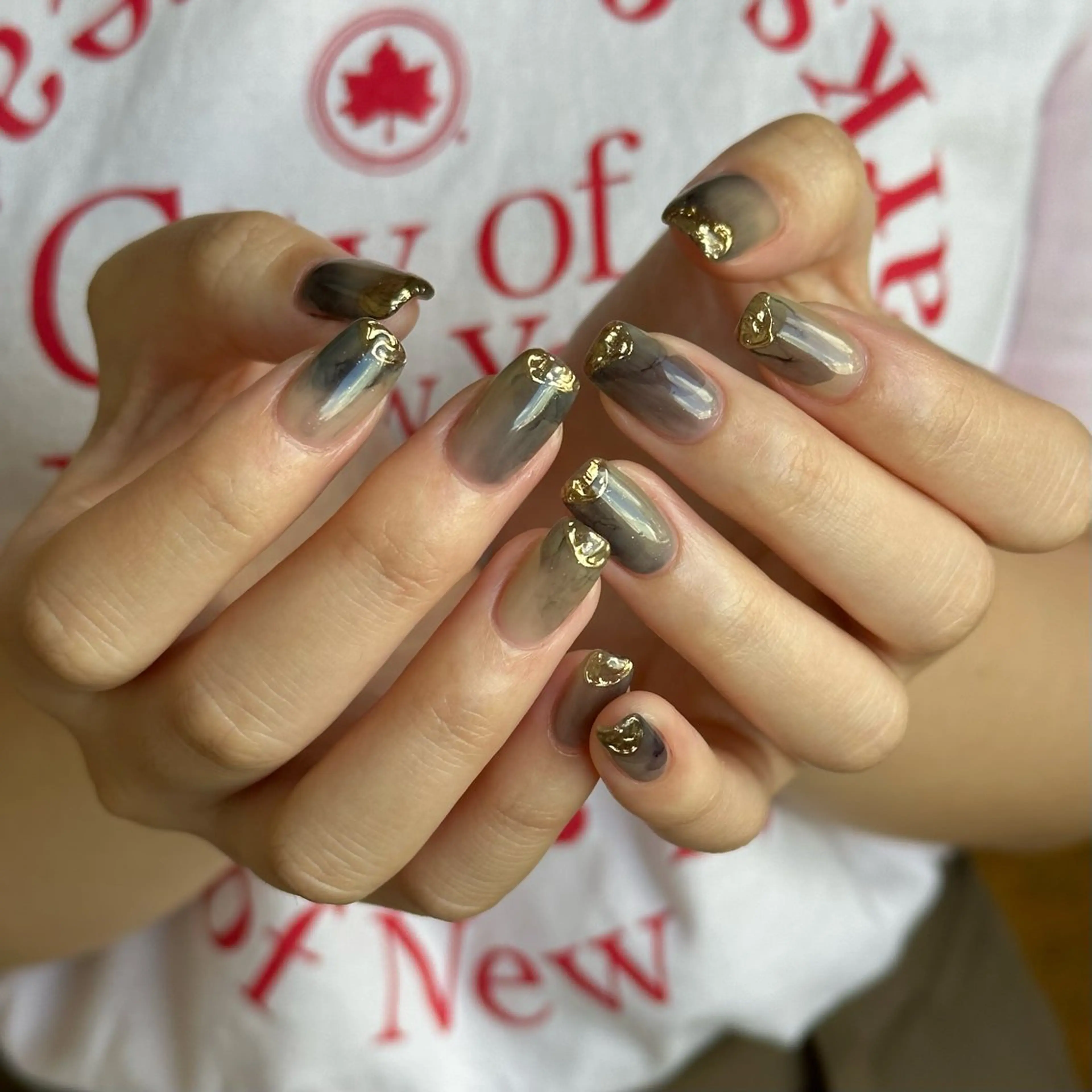 ネイル ゴールド ハンドネイル ar. harajukuのネイルデザイン