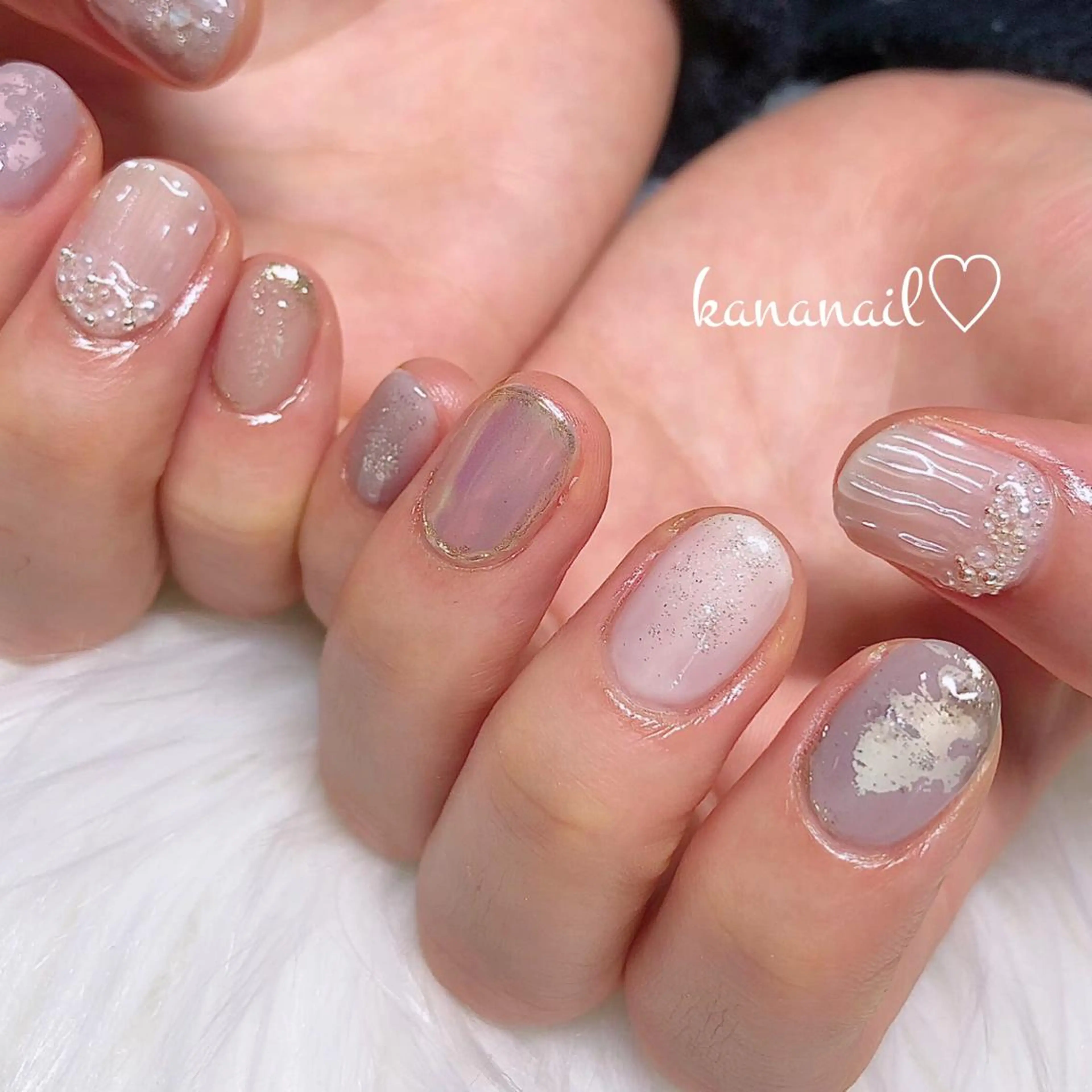 ネイル ニュアンスネイル シンプルネイル kananail ♡のネイルデザイン