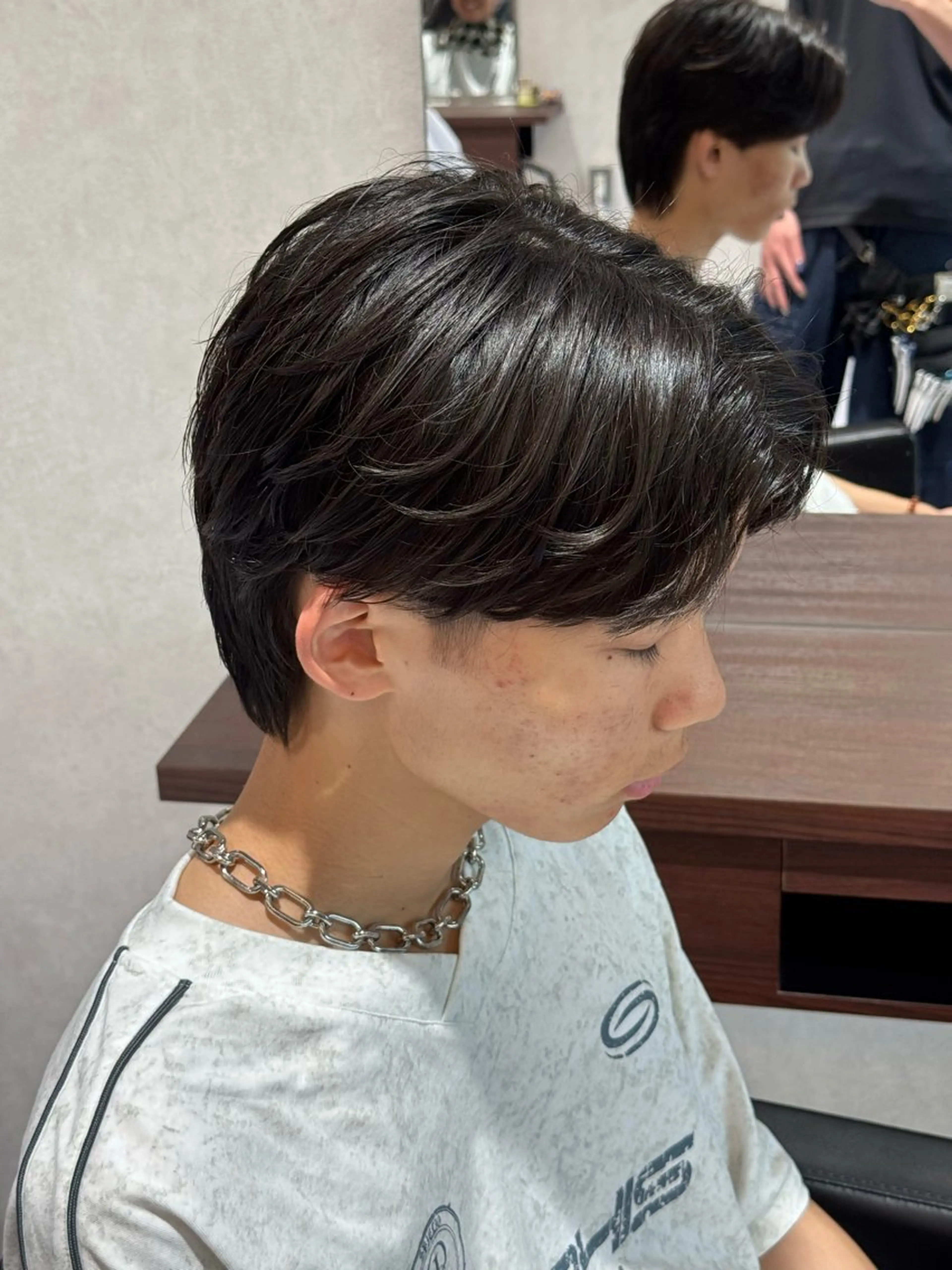 ショート パーマ メンズ メンズパーマ ショートヘア ニュアンスパーマ 東 拓己のヘアスタイル