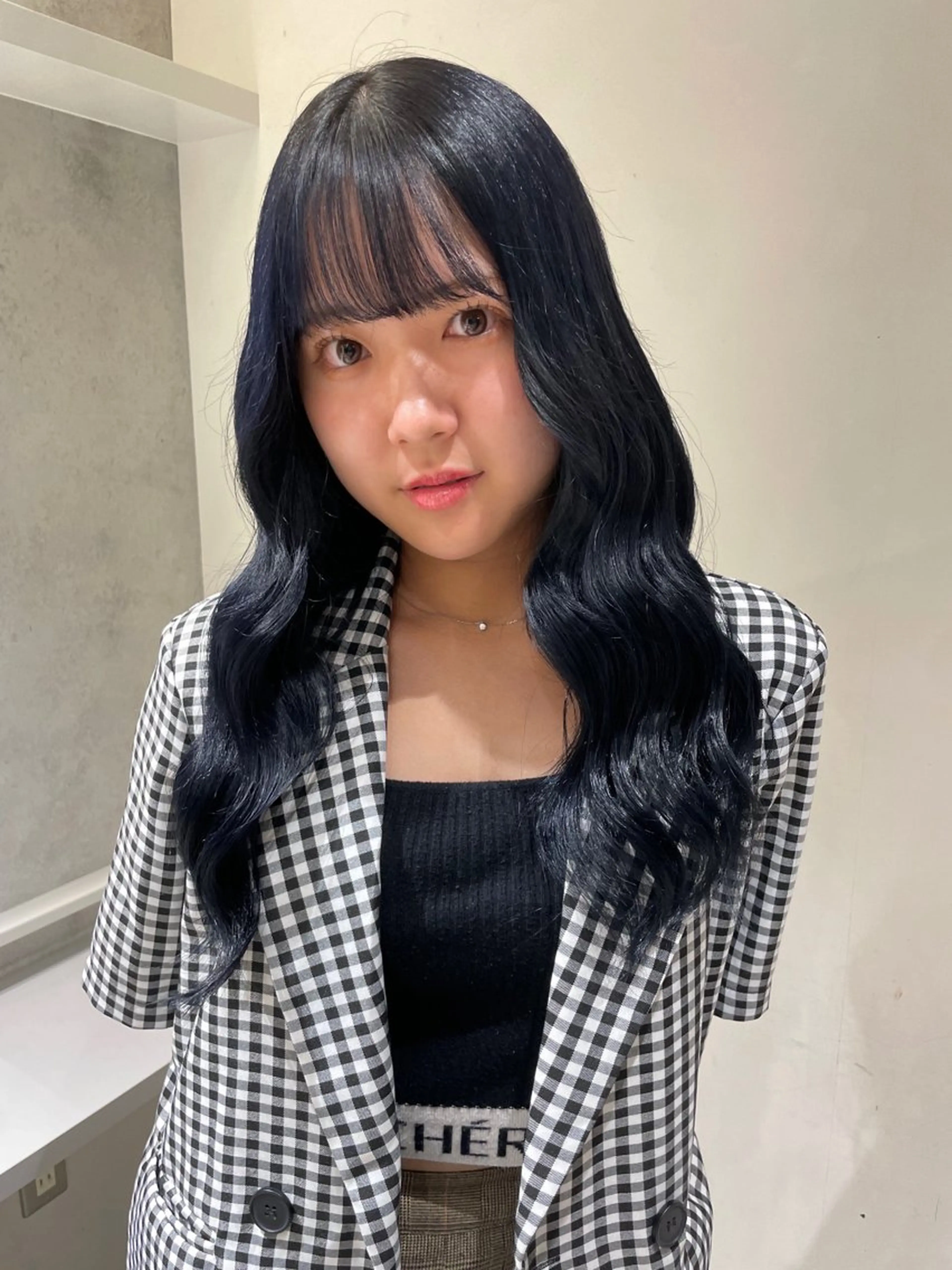 ロング カラー ネイビーカラー shipi leano by brace所属・梅田ハイトーンカラー 🎀riseのヘアスタイル