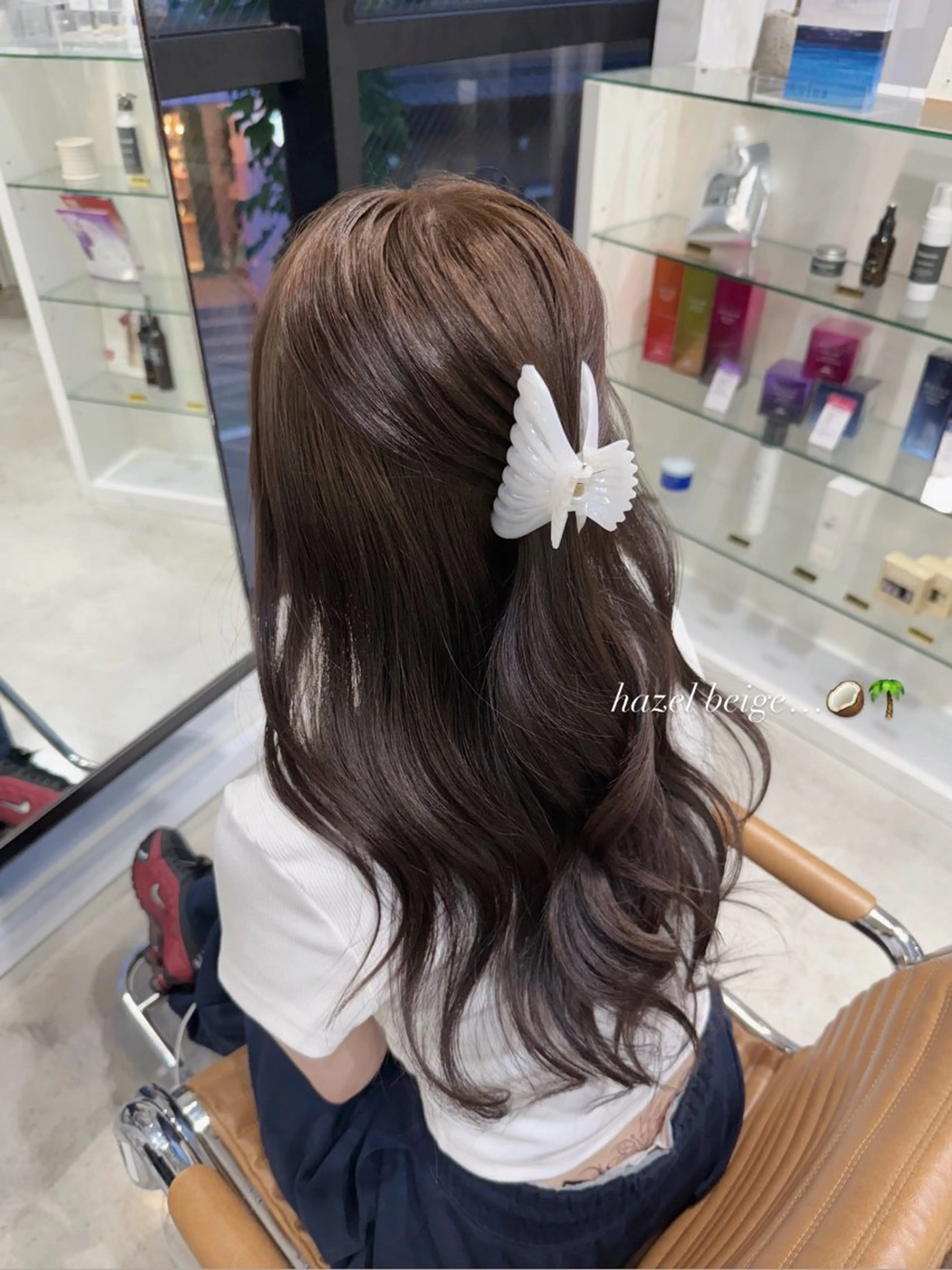 ロング カラー ベージュカラー ヘーゼル ヘアカラー 透明感カラー/ RIKO🌺🥥のヘアスタイル